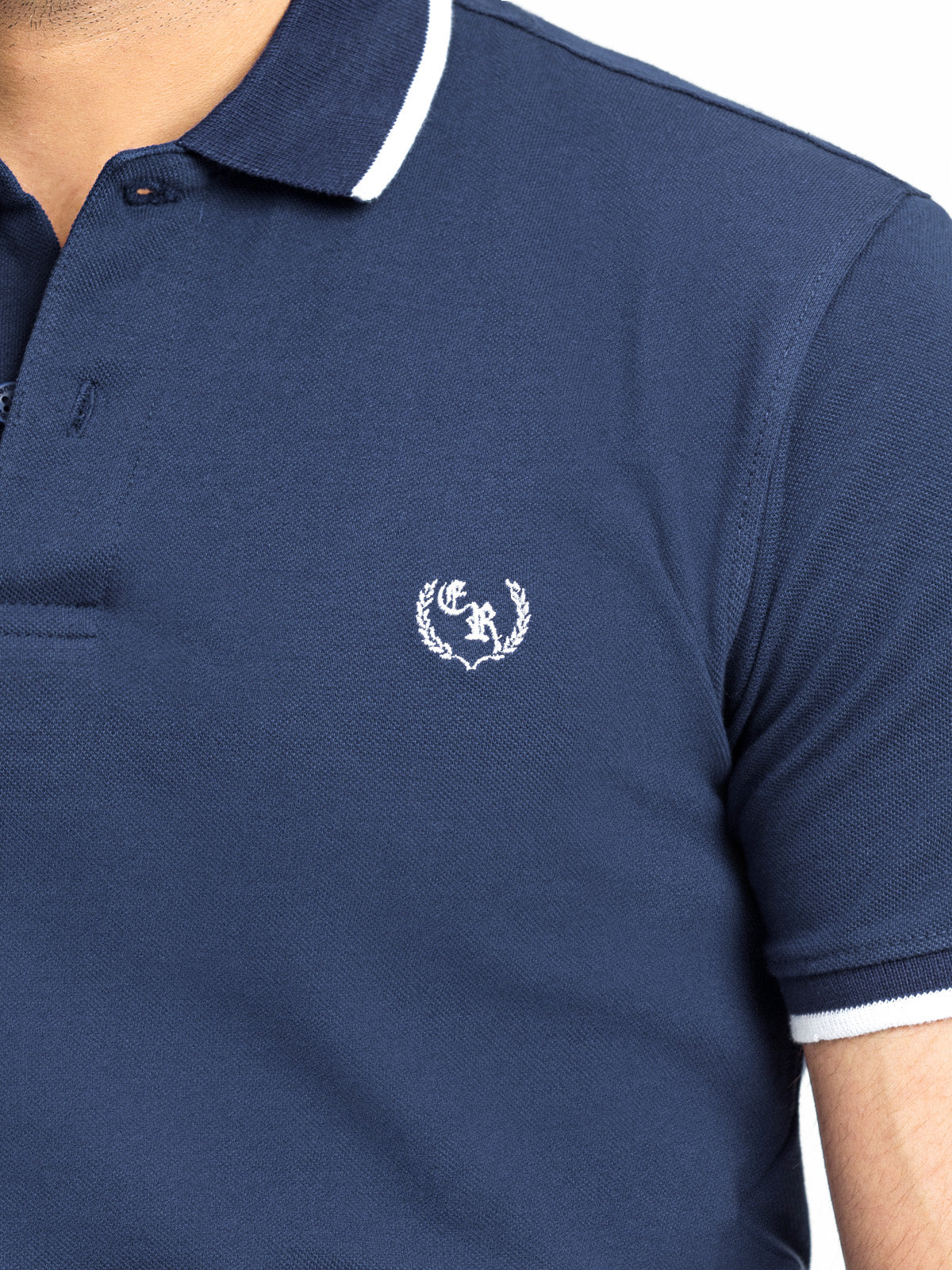 Men's Navy Blue Polo Shirt - EMTPS24-029 - Image 2