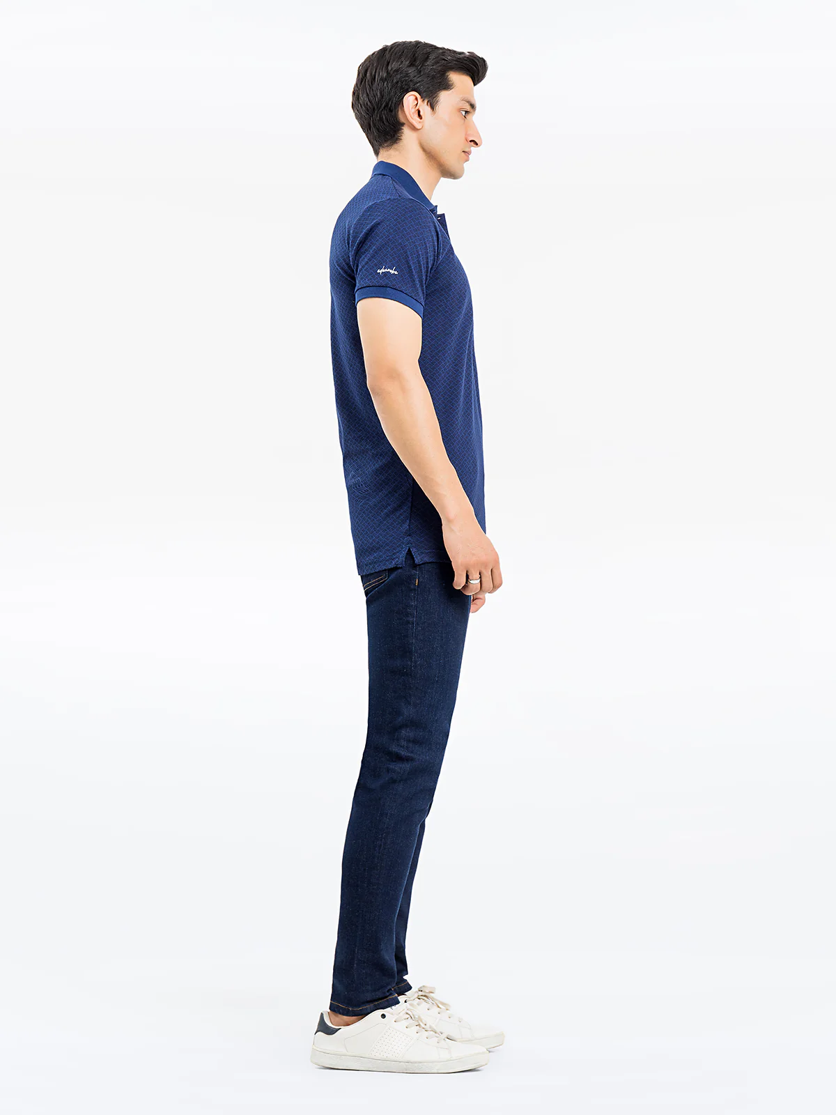 Men's Navy Blue Polo Shirt - EMTPS24-065 - Image 4