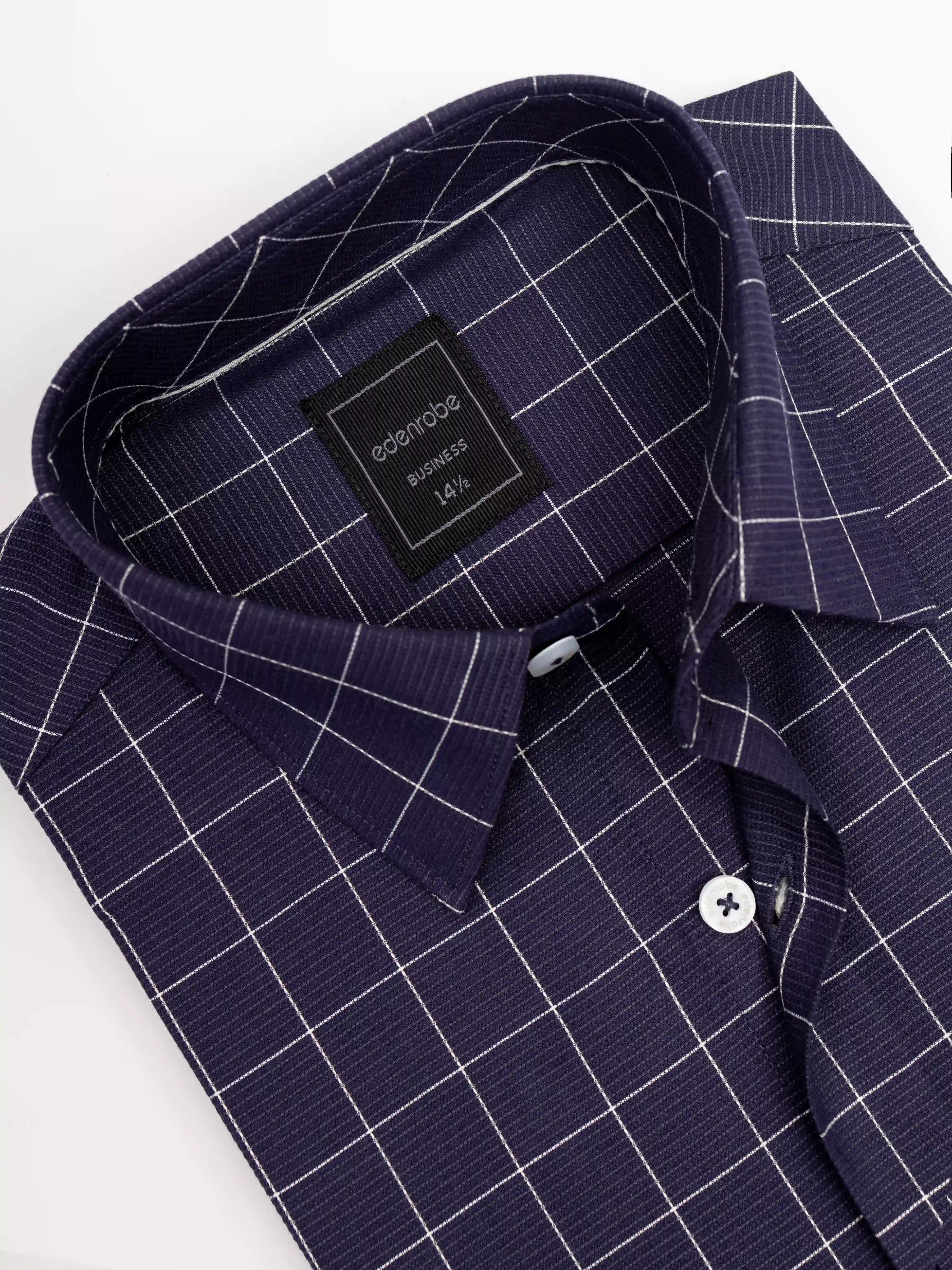 Men's Navy Blue Shirt - EMTSB6-198 - Image 2