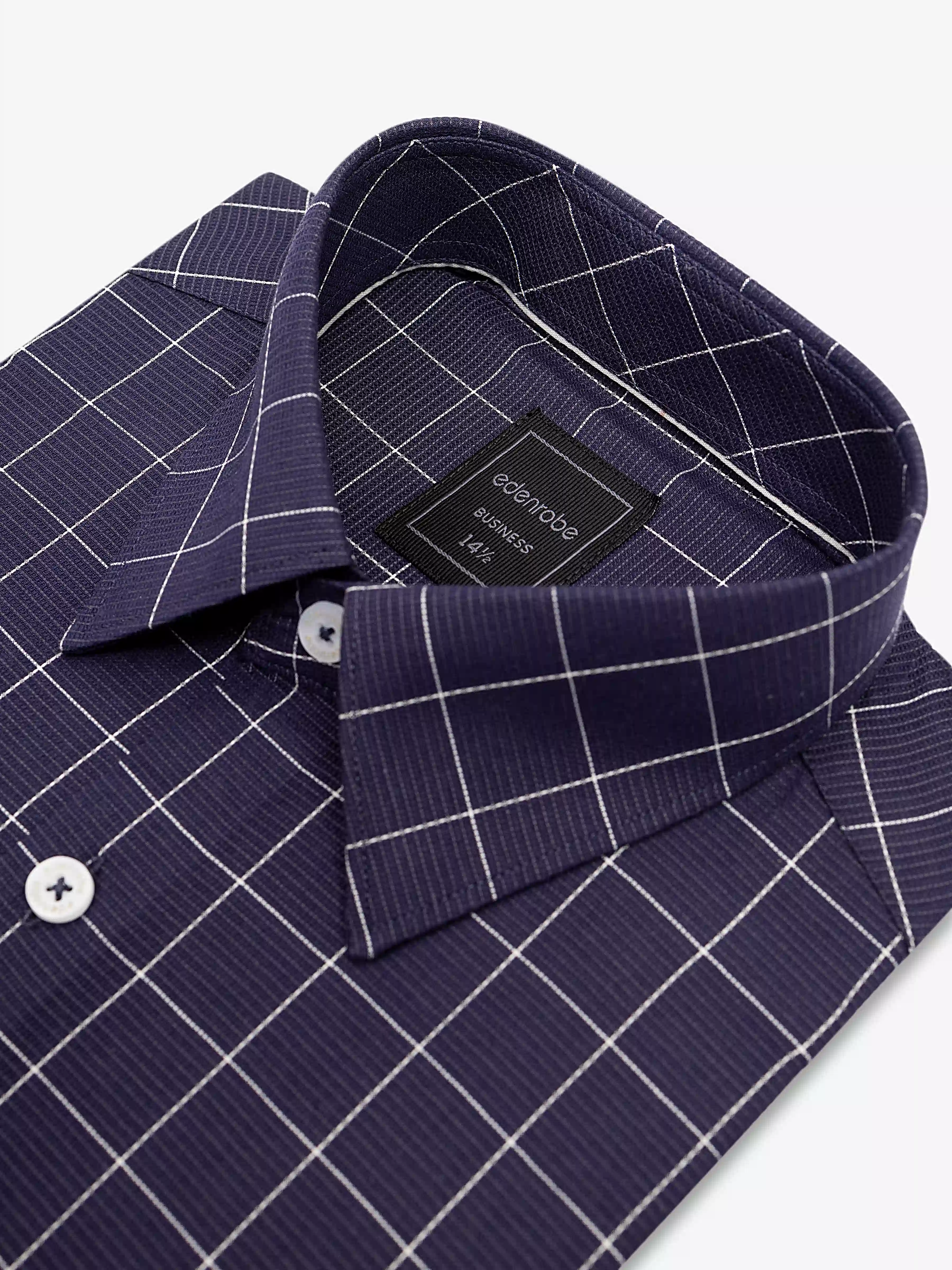 Men's Navy Blue Shirt - EMTSB6-198 - Image 4