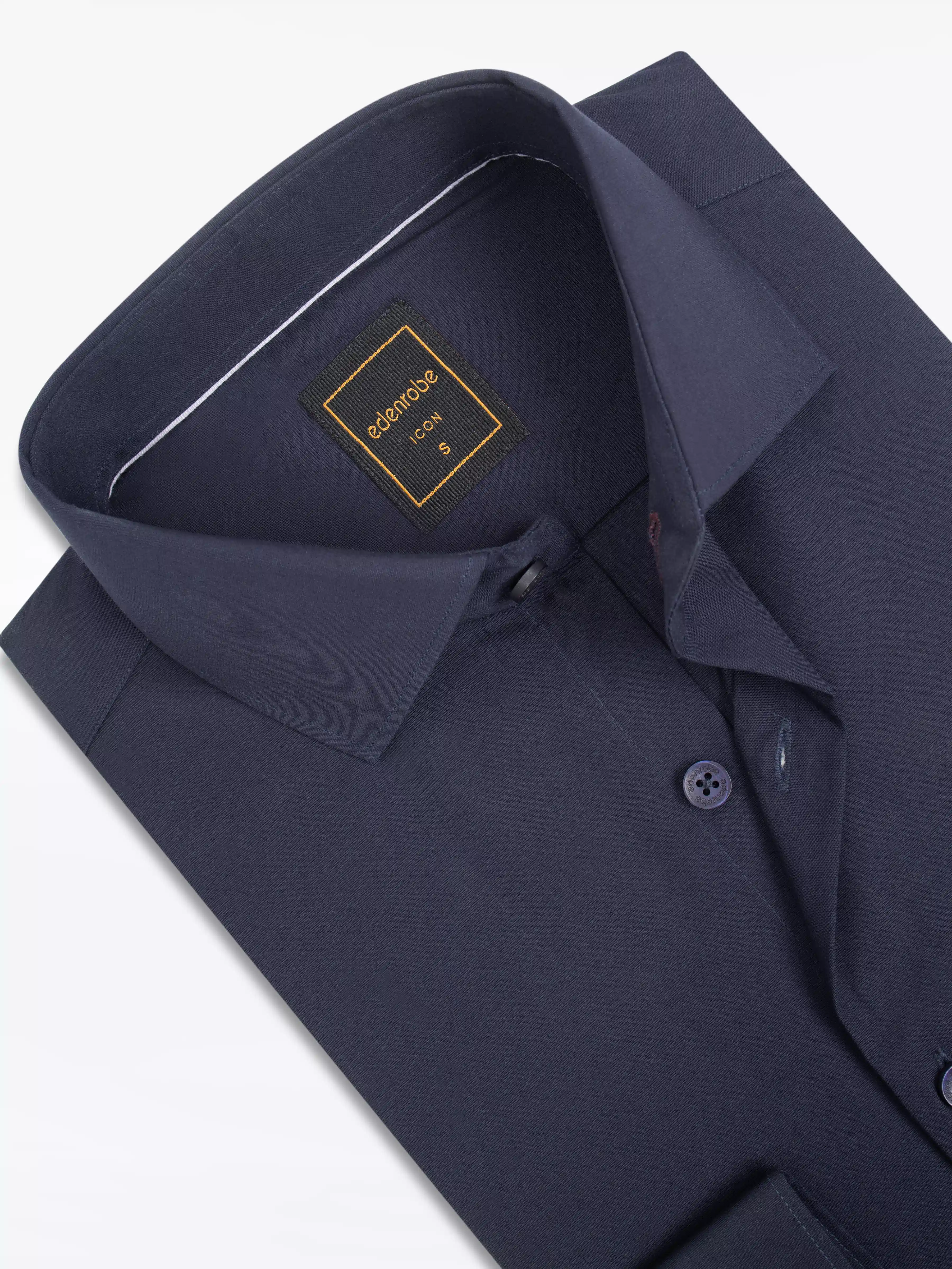 Men's Navy Blue Shirt - EMTSI24-50741 - Image 2