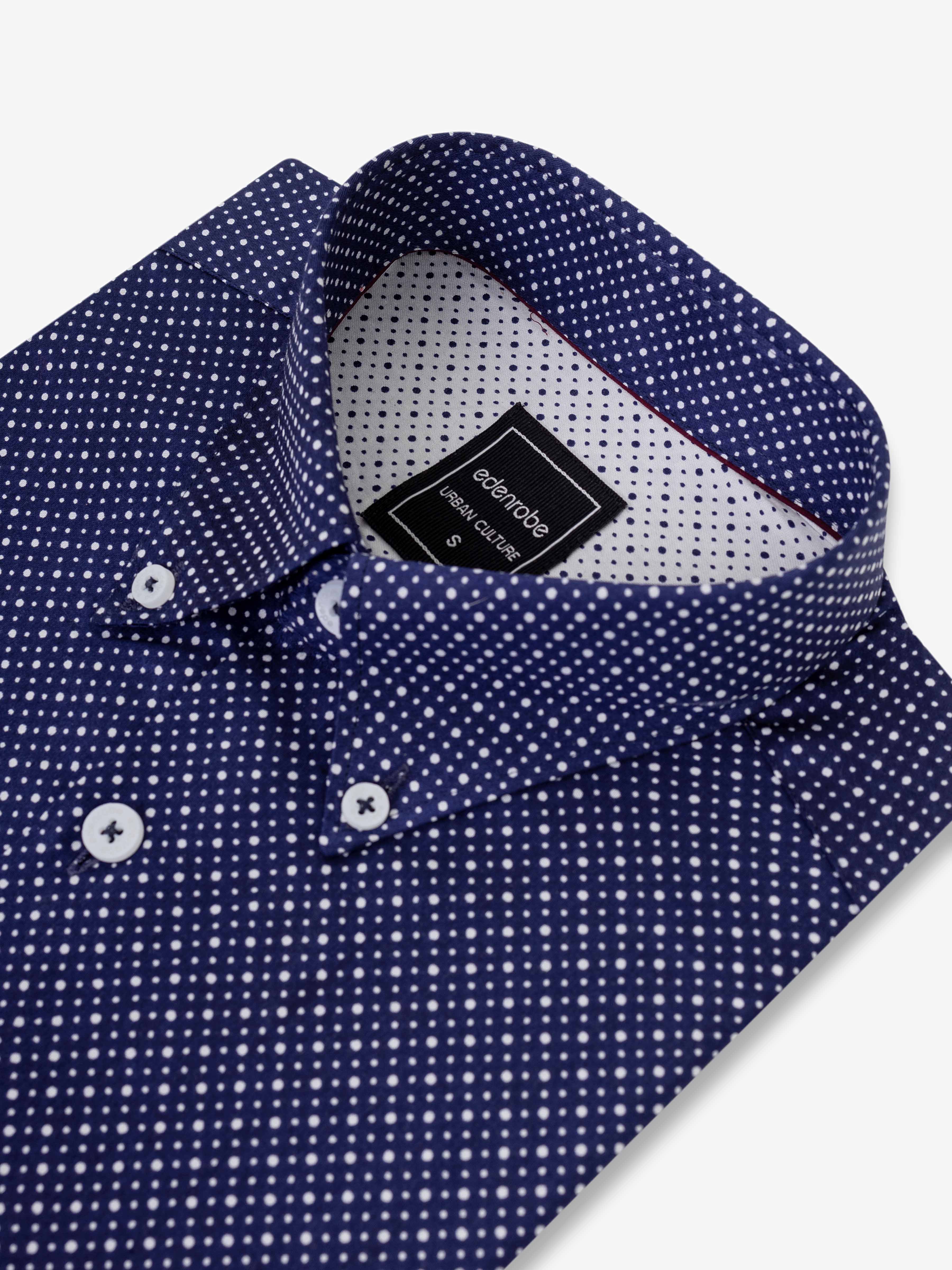 Men's Navy Blue Shirt - EMTSUC5-217 - Image 4