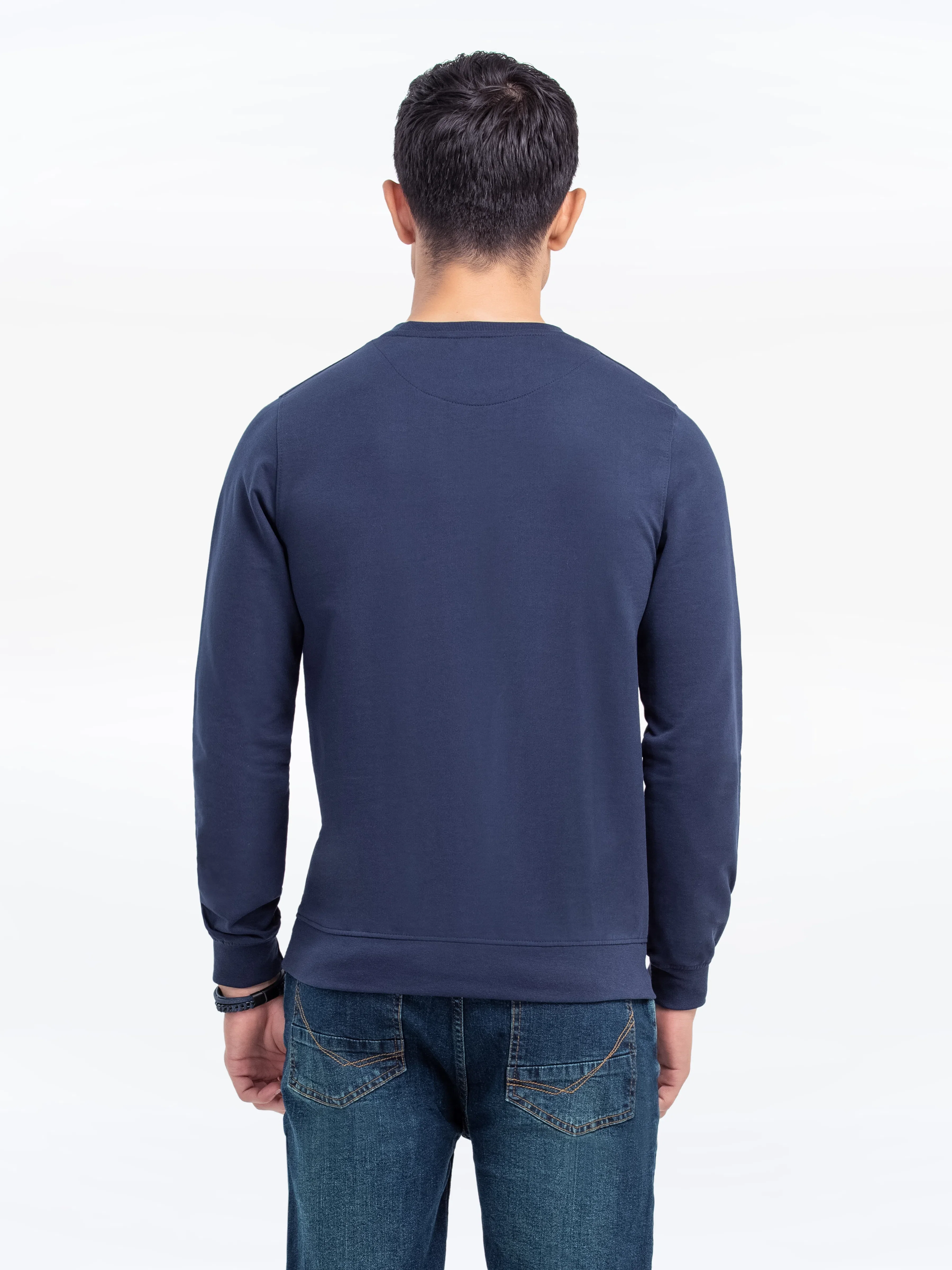 Men's Navy Blue Sweatshirt - EMTSS24-005 - Image 5