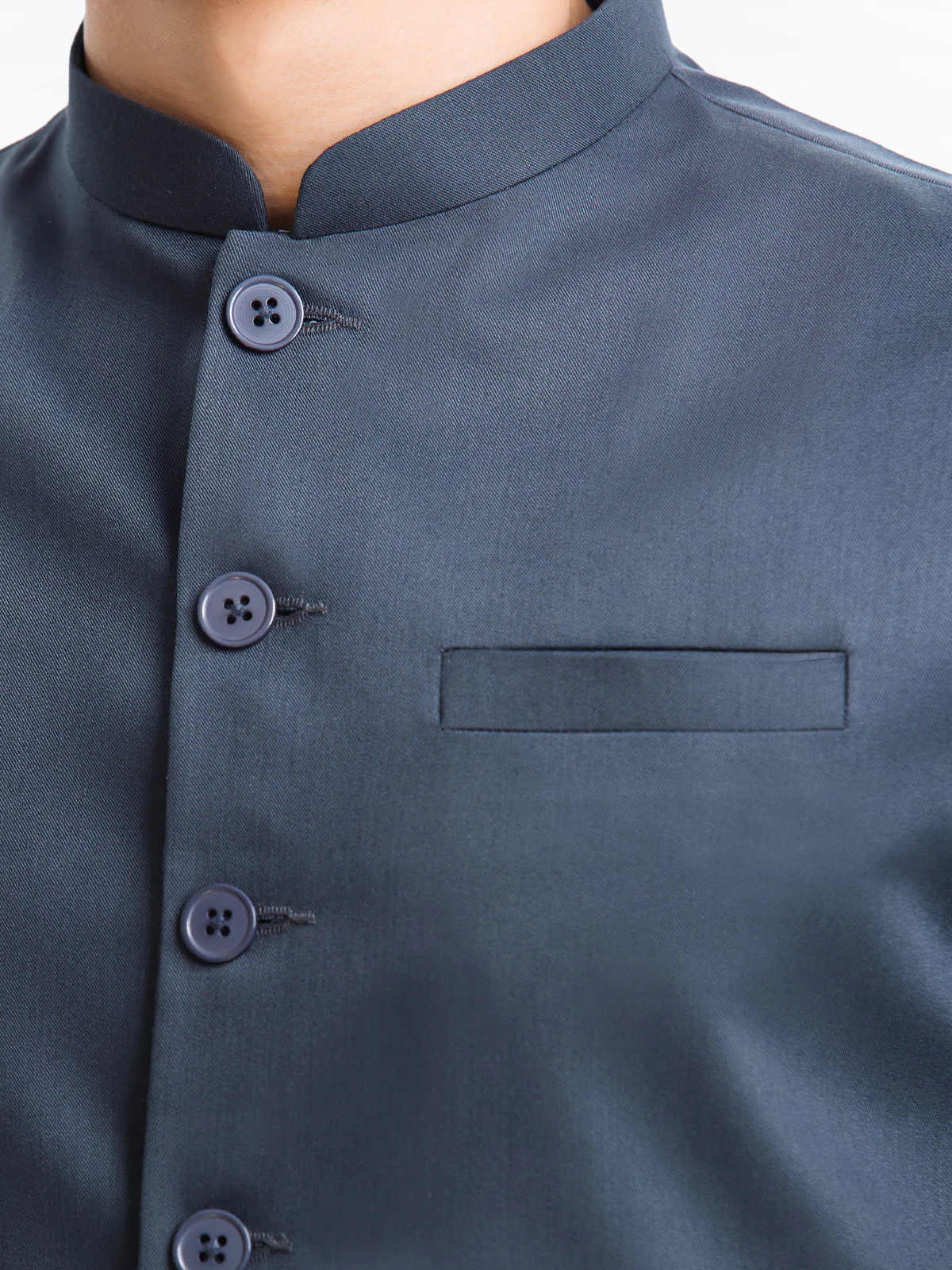 Men's Navy Blue Waist Coat - EMTWCP24-35897 - Image 4