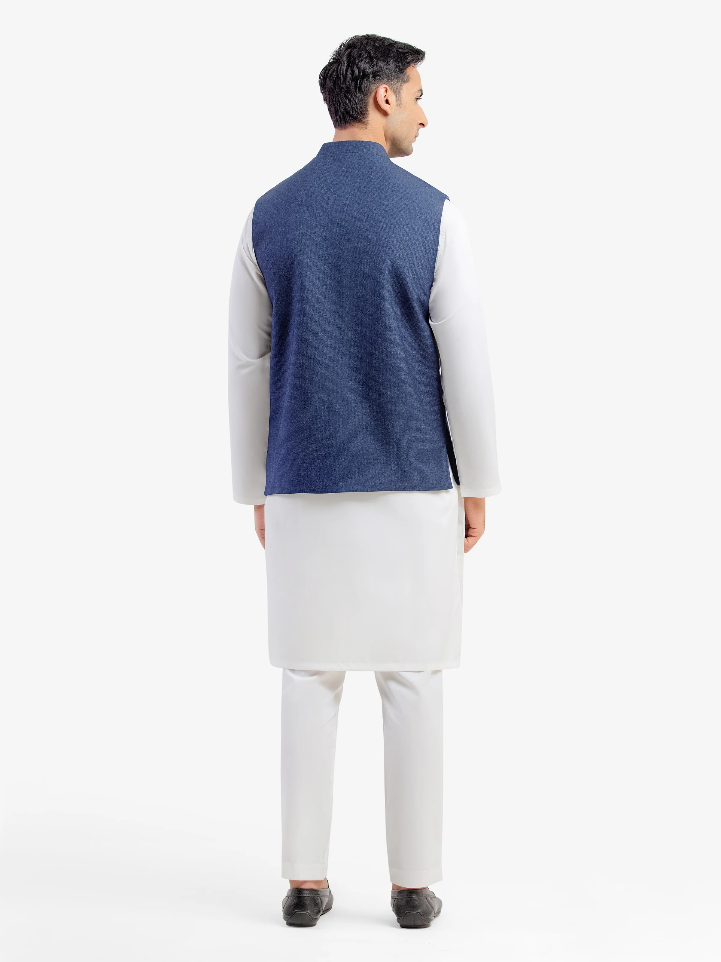 Men's Navy Blue Waist Coat - EMTWCP5-35984 - Image 5