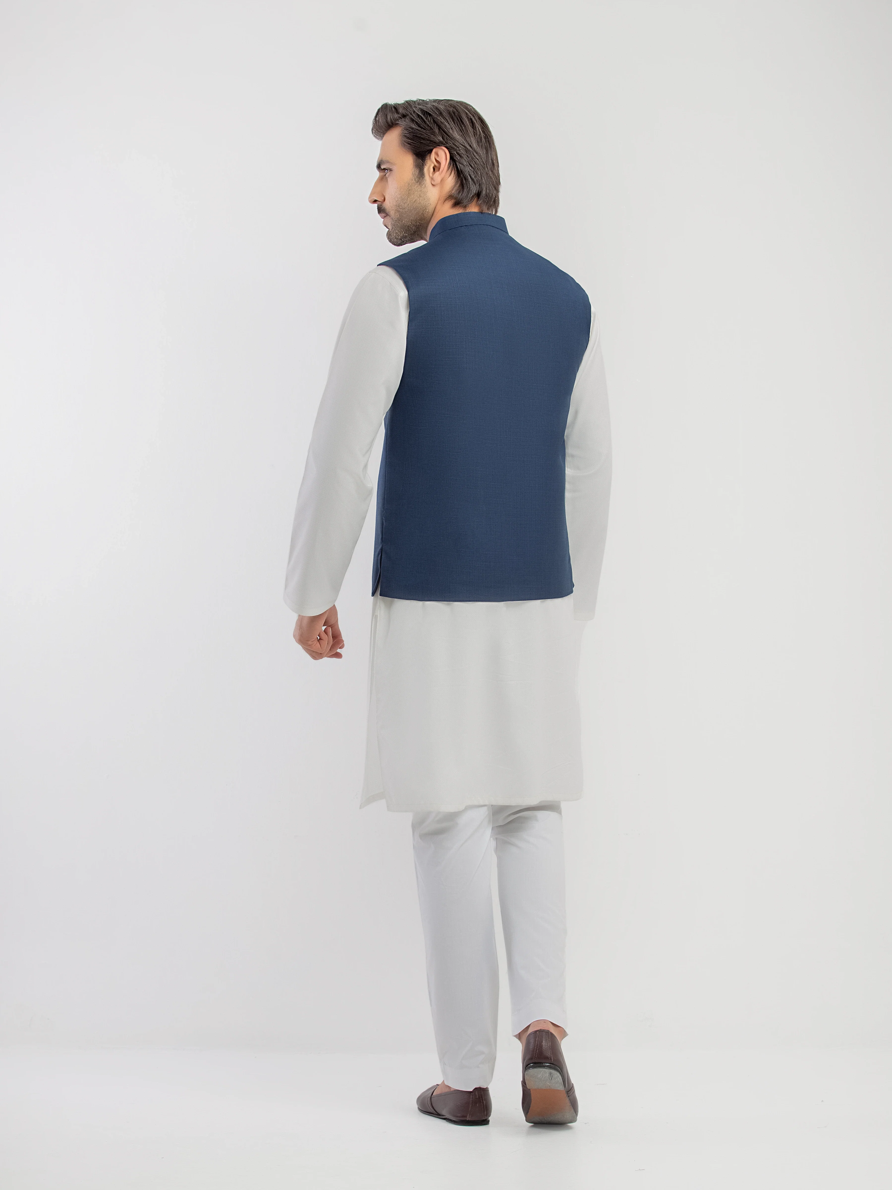 Men's Navy Blue Waist Coat - EMTWCP5-36000 - Image 5
