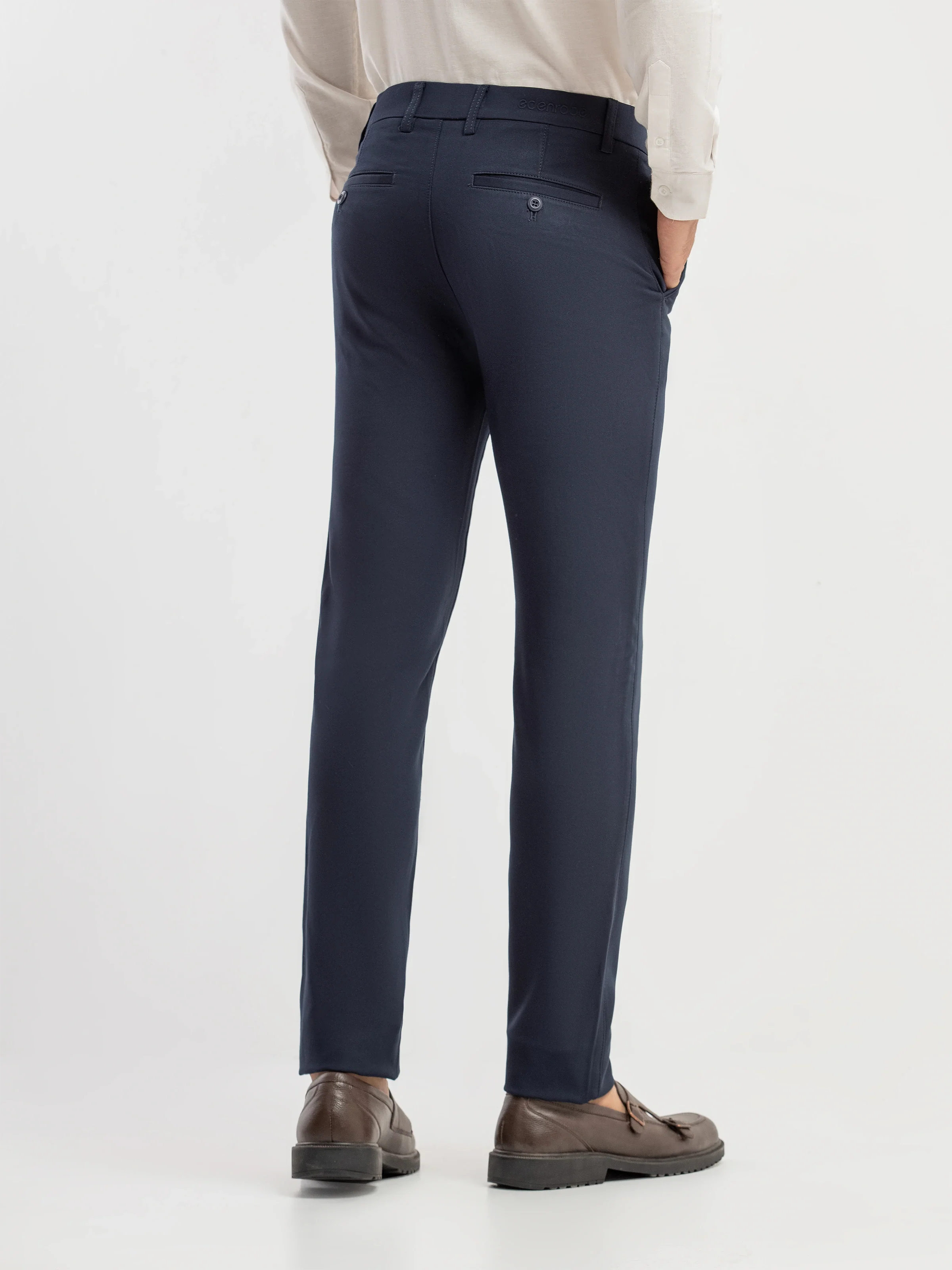 Men's Navy Formal Pant - EMBPF6-15302 - Image 6