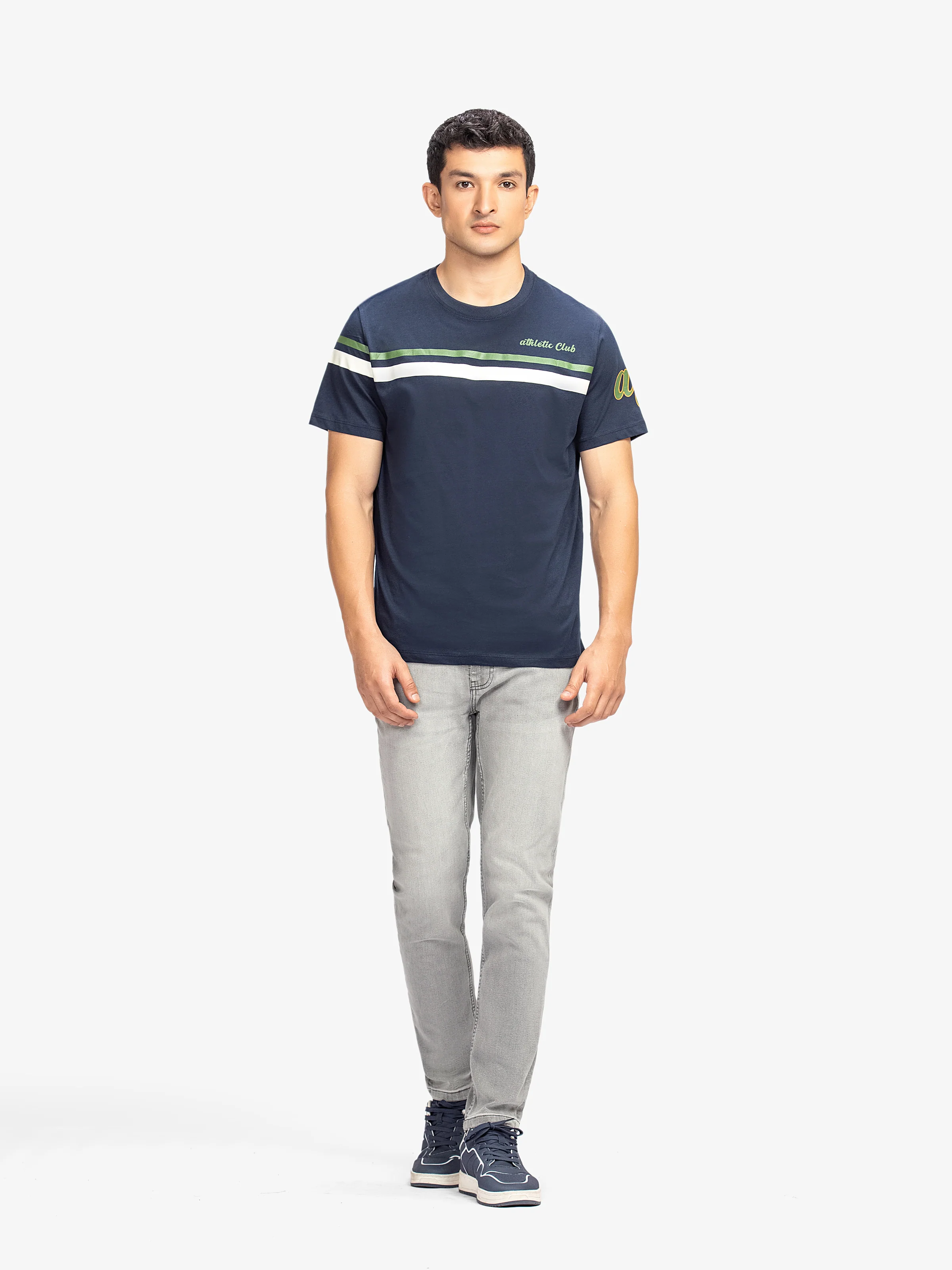 Men's Navy Graphic Tee - EMTGT24-021 - Image 2