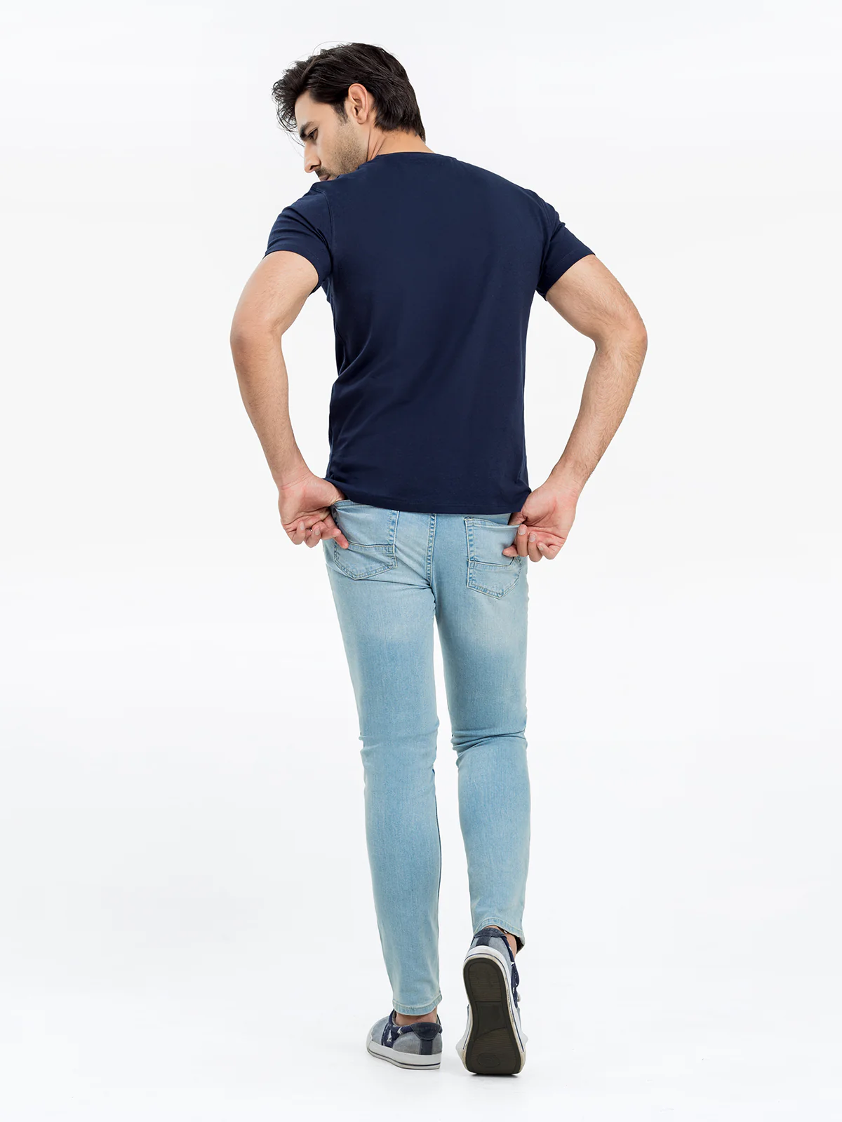 Men's Navy Graphic Tee - EMTGT24-022 - Image 2