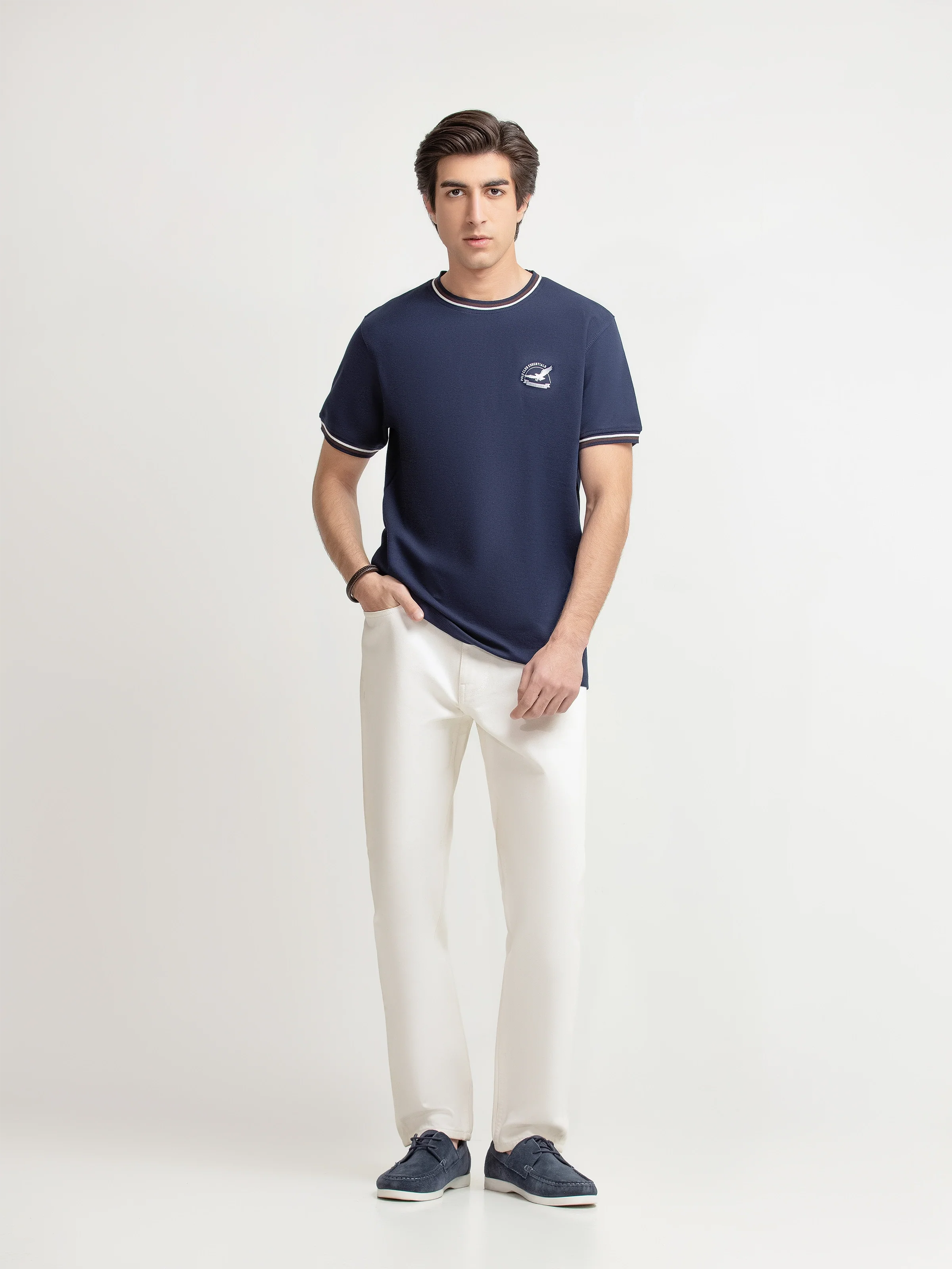 Men's Navy Graphic Tee - EMTGT6-012 - Image 2