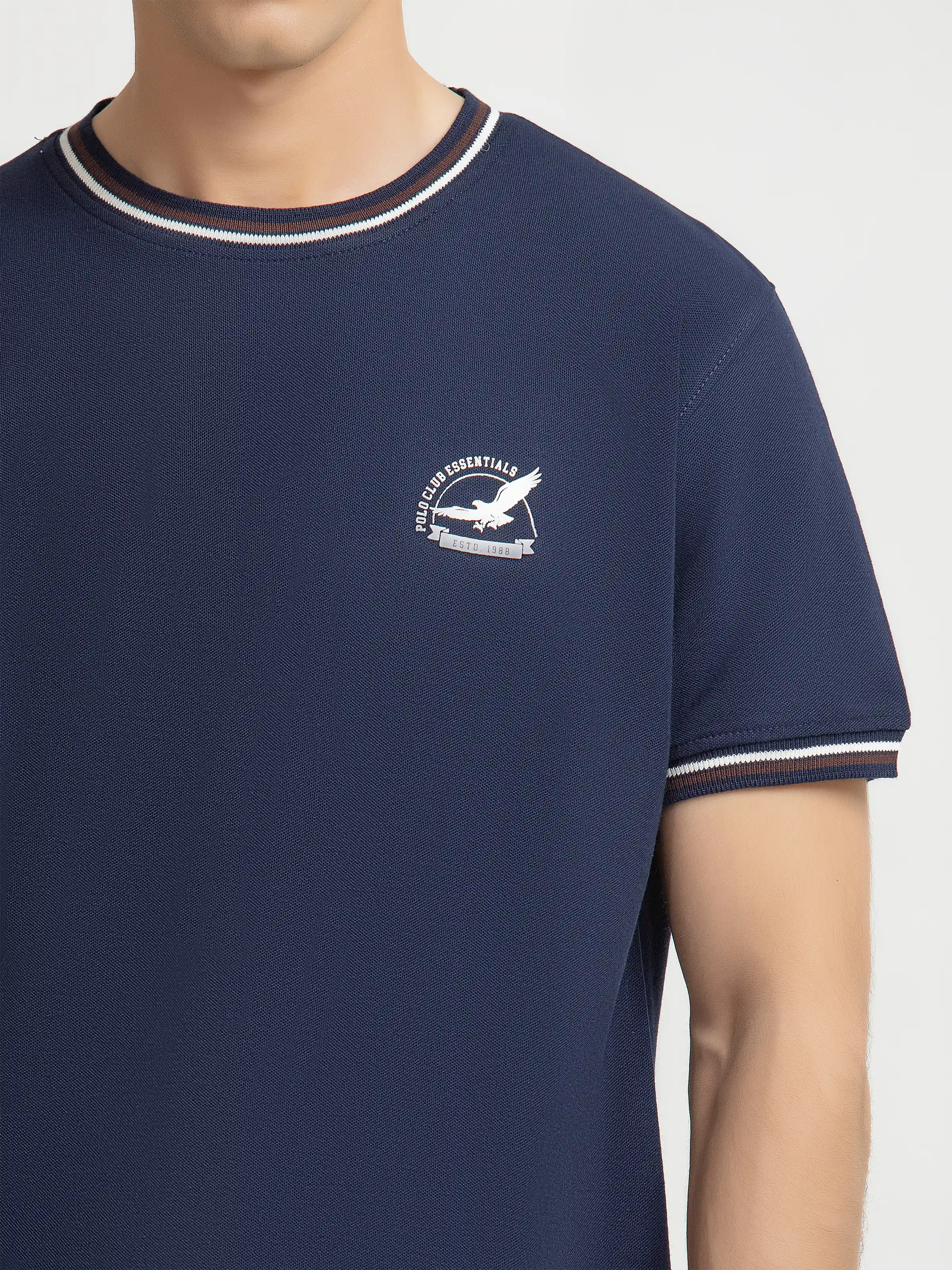 Men's Navy Graphic Tee - EMTGT6-012 - Image 3
