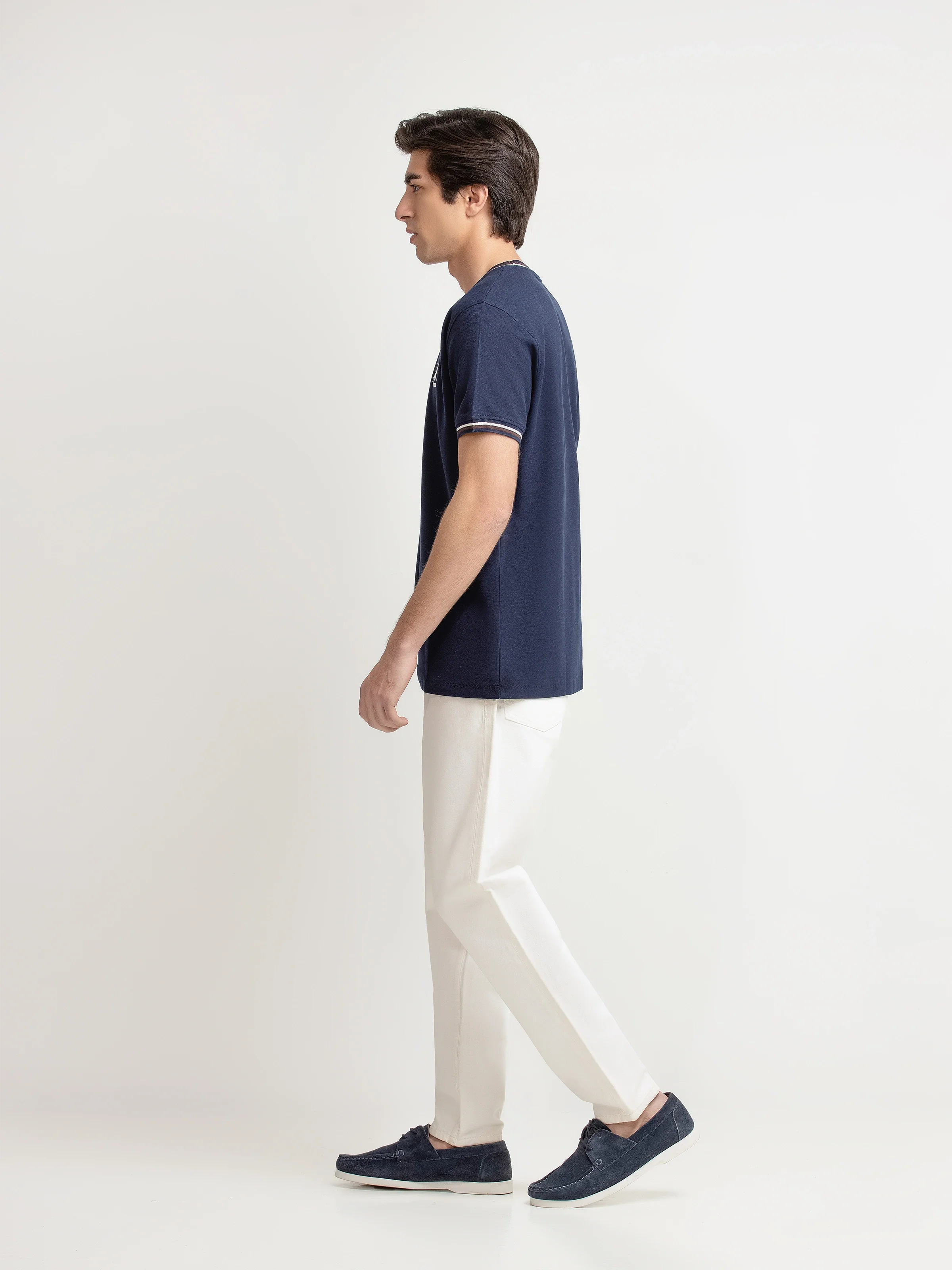 Men's Navy Graphic Tee - EMTGT6-012 - Image 4