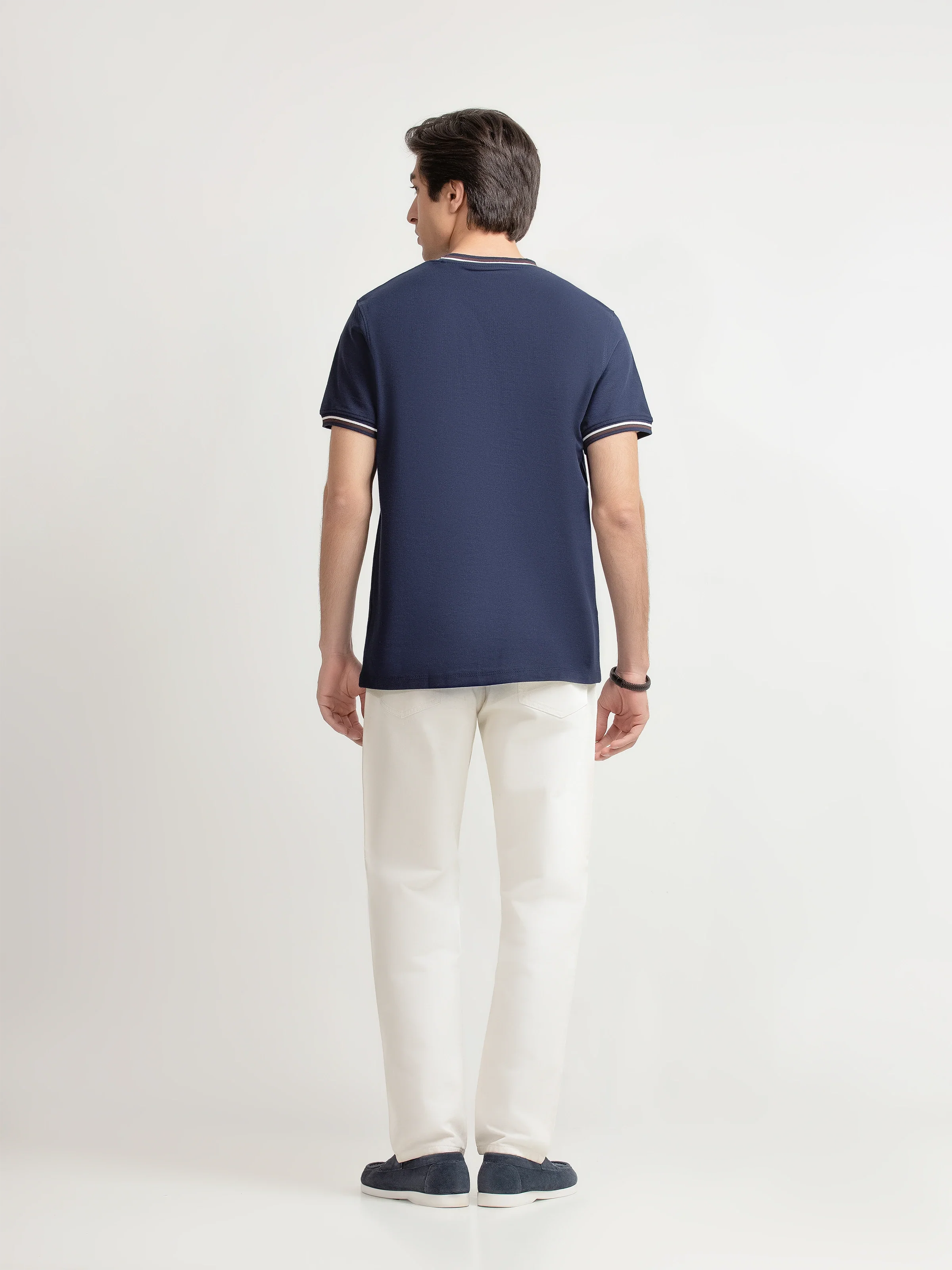 Men's Navy Graphic Tee - EMTGT6-012 - Image 5