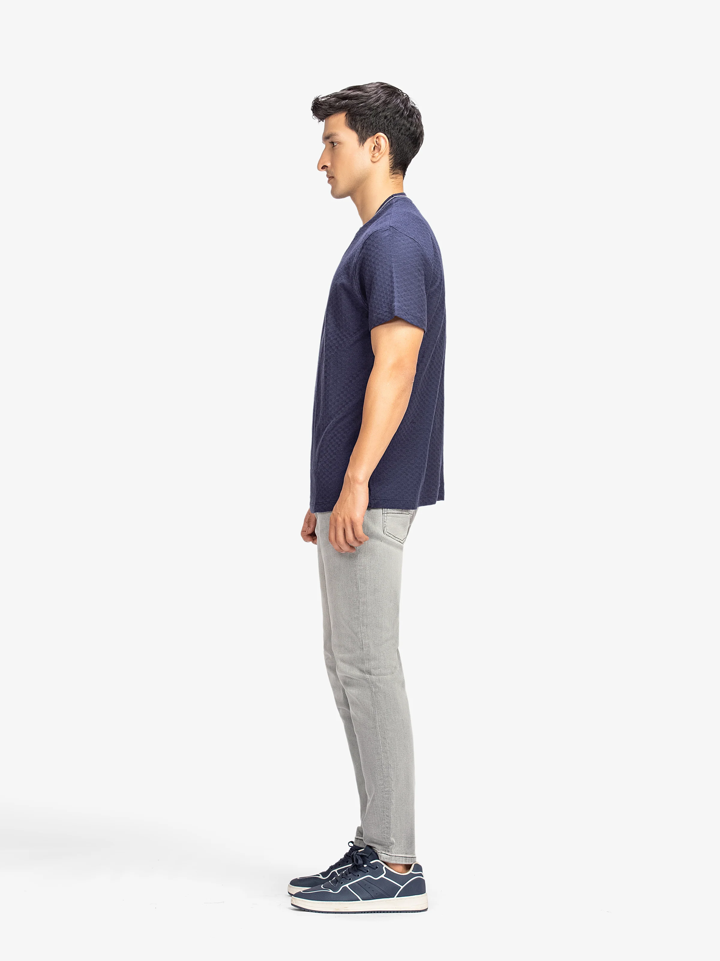 Men's Navy Graphic Tee - EMTGT6-031 - Image 4
