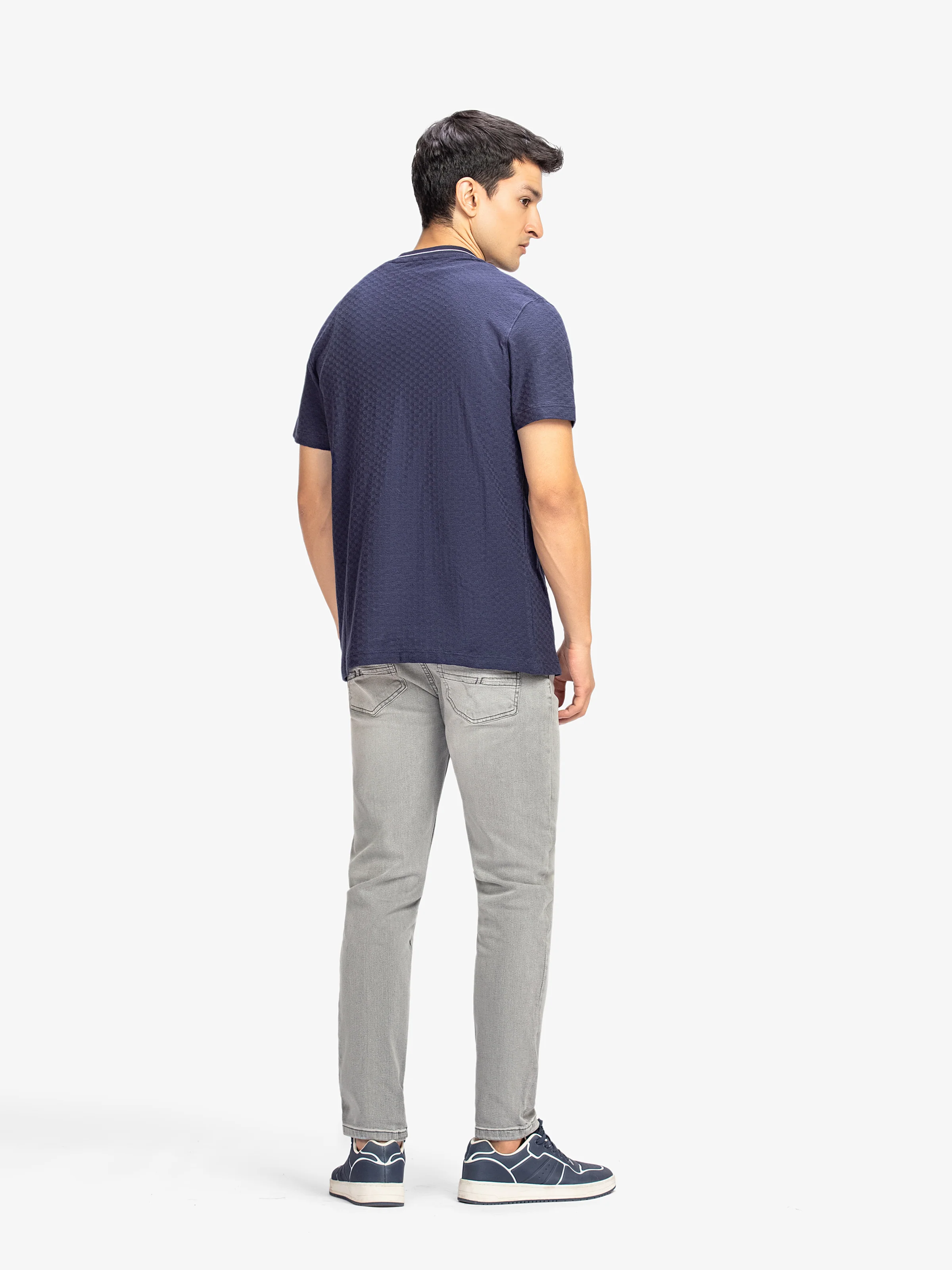 Men's Navy Graphic Tee - EMTGT6-031 - Image 5