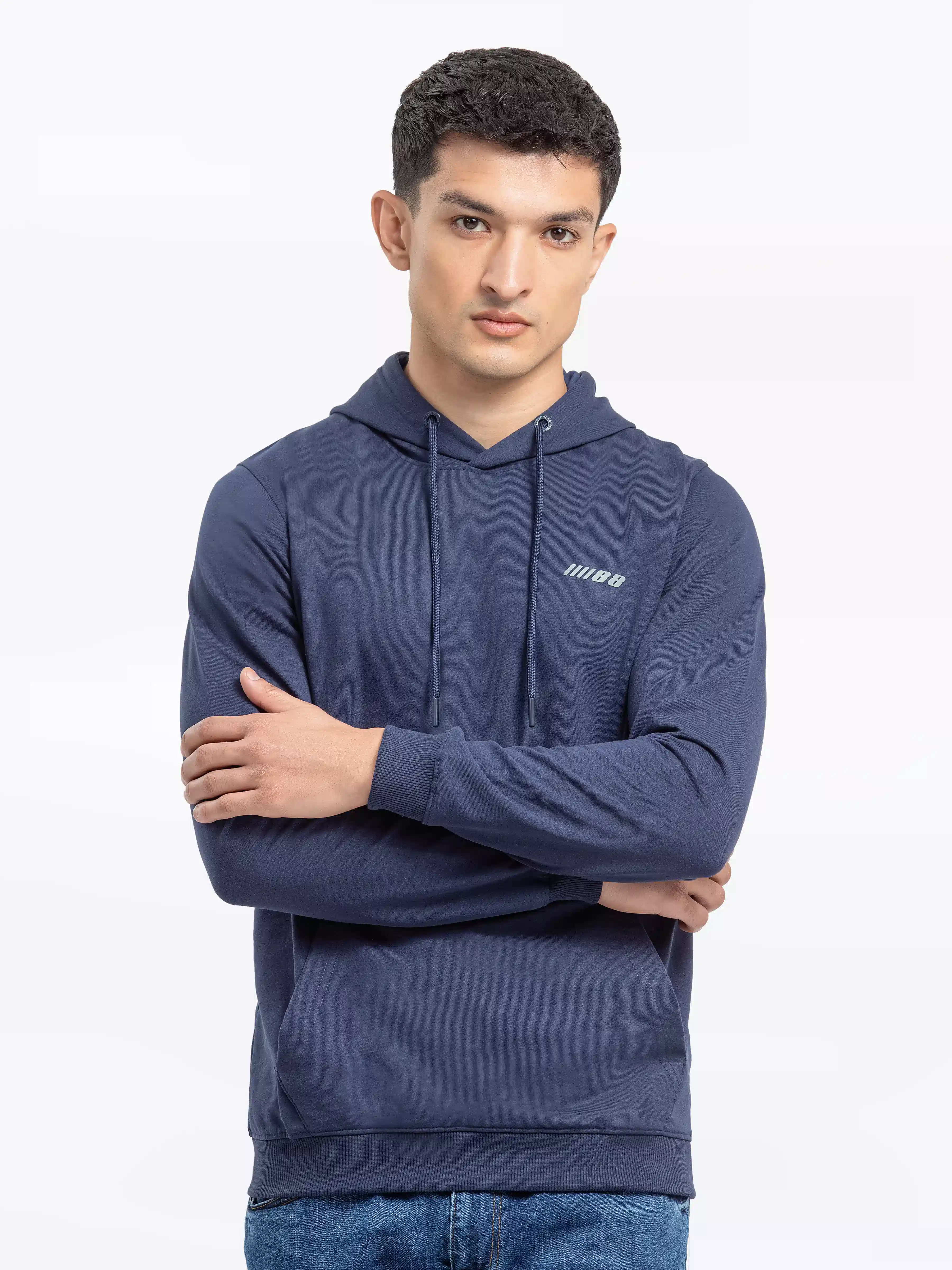 Men's Navy Hoodie - EMTH24-004 - Image 2