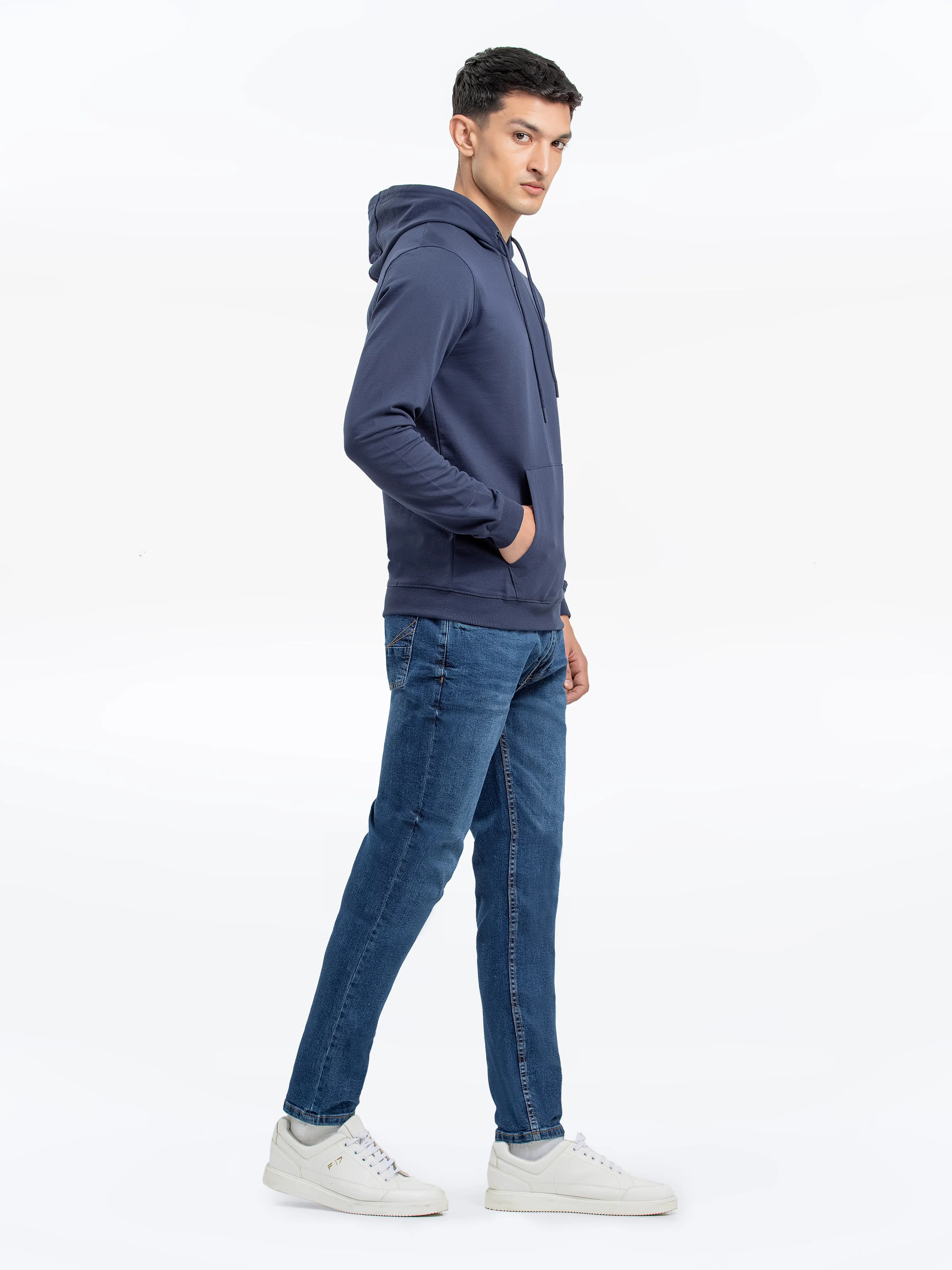 Men's Navy Hoodie - EMTH24-004 - Image 3