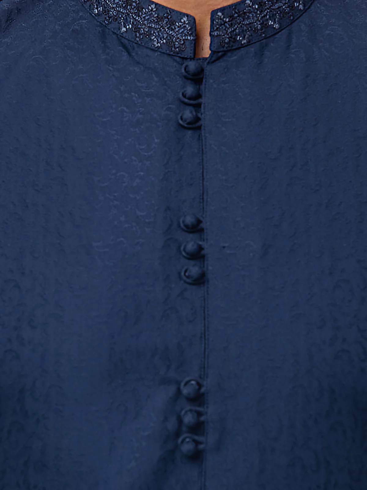 Men's Navy Kurta Pajama - EMTSC23-106 - Image 4