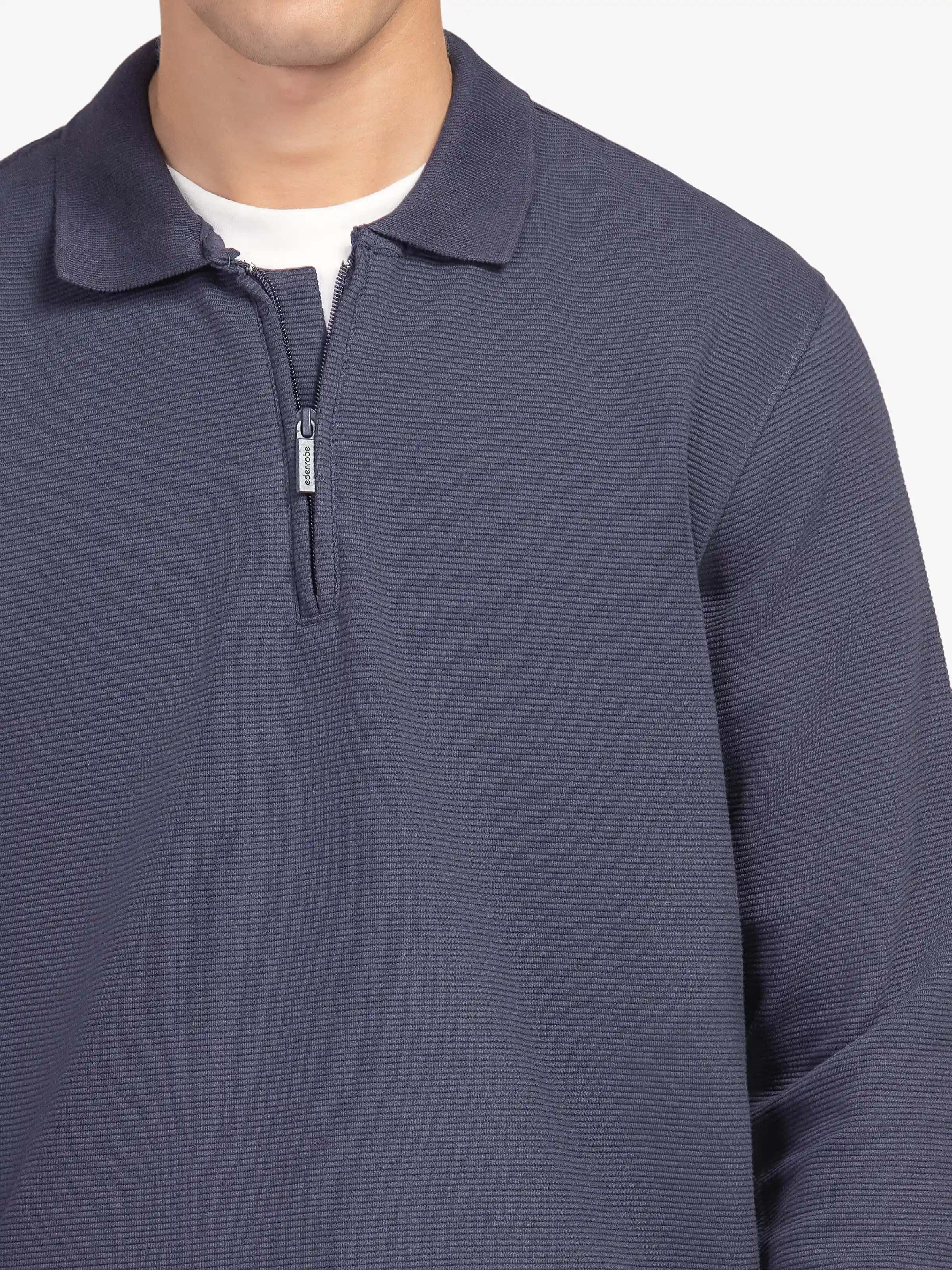 Men's Navy Polo Shirt - EMTPFS5-006 - Image 3