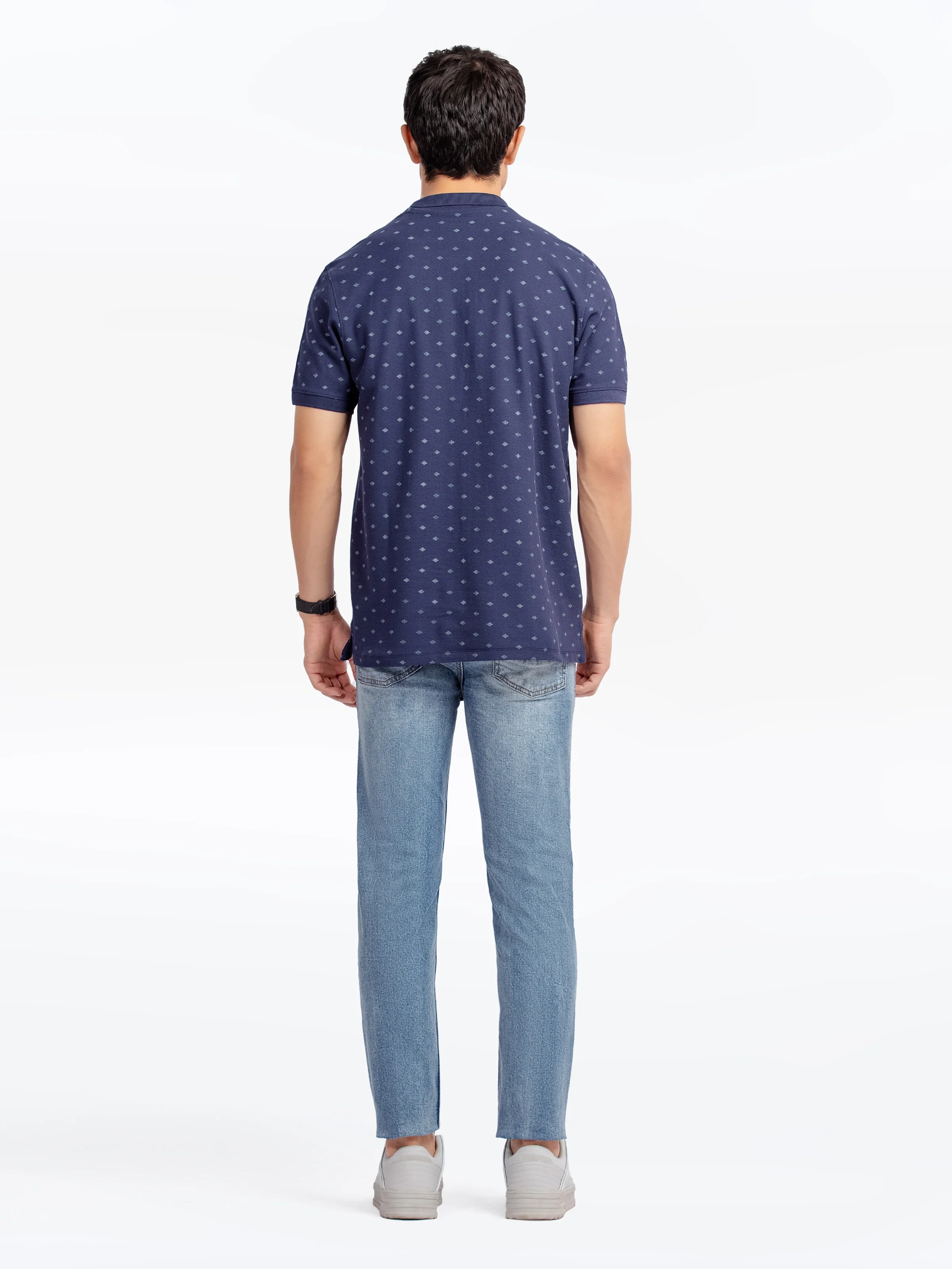 Men's Navy Polo Shirt - EMTPS5-002 - Image 5