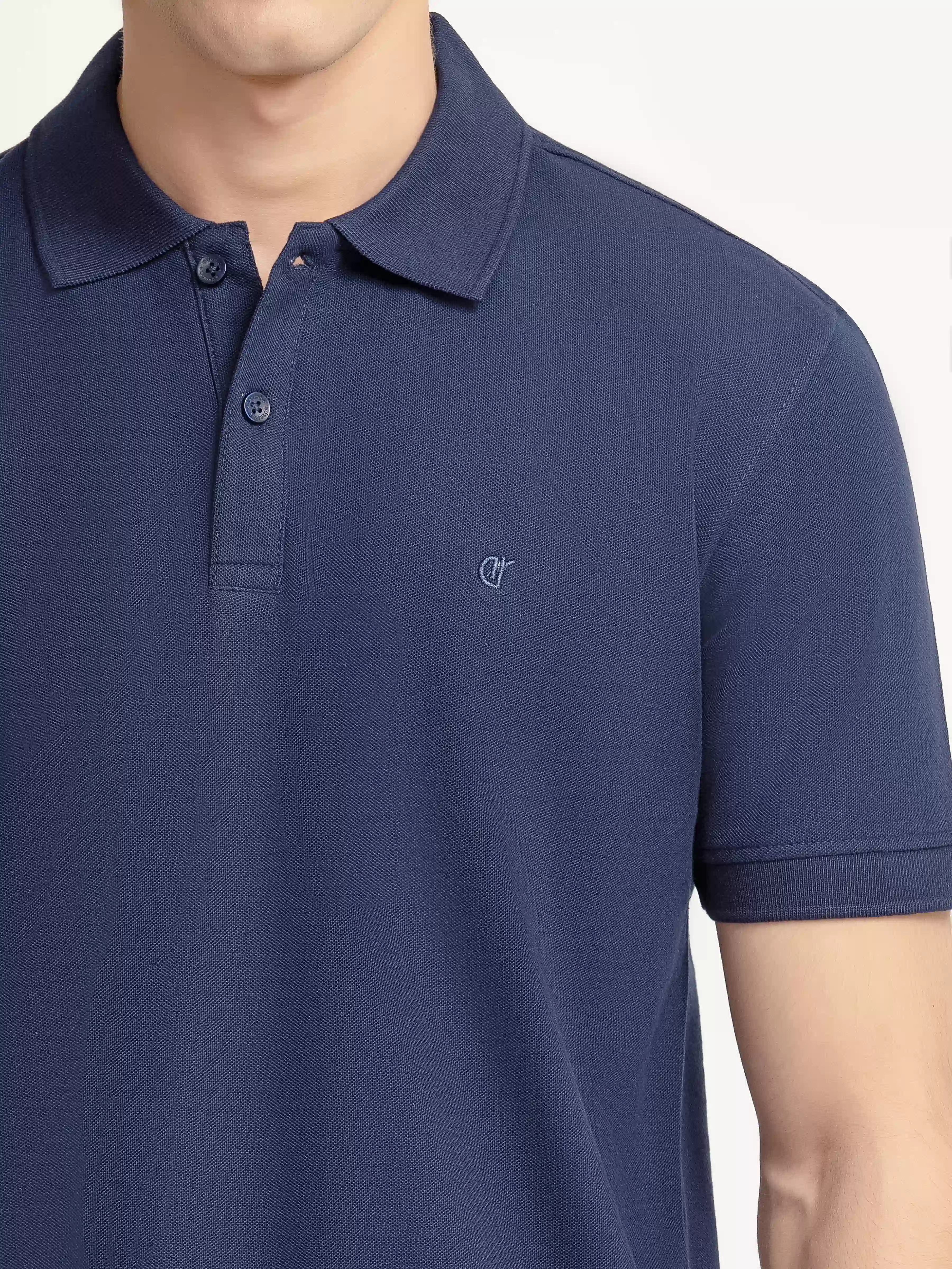 Men's Navy Polo Shirt - EMTPS6-002 - Image 3