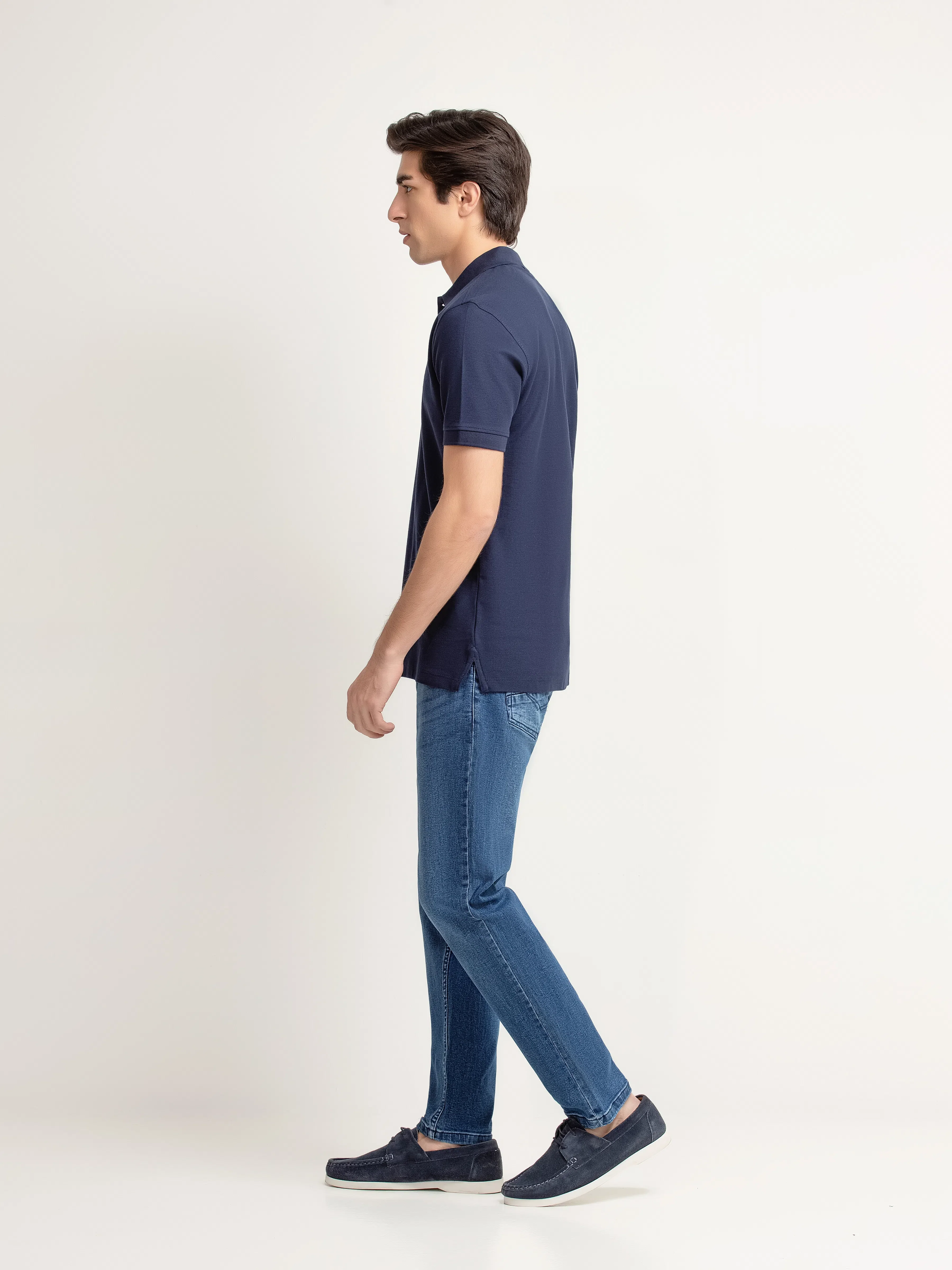 Men's Navy Polo Shirt - EMTPS6-002 - Image 4