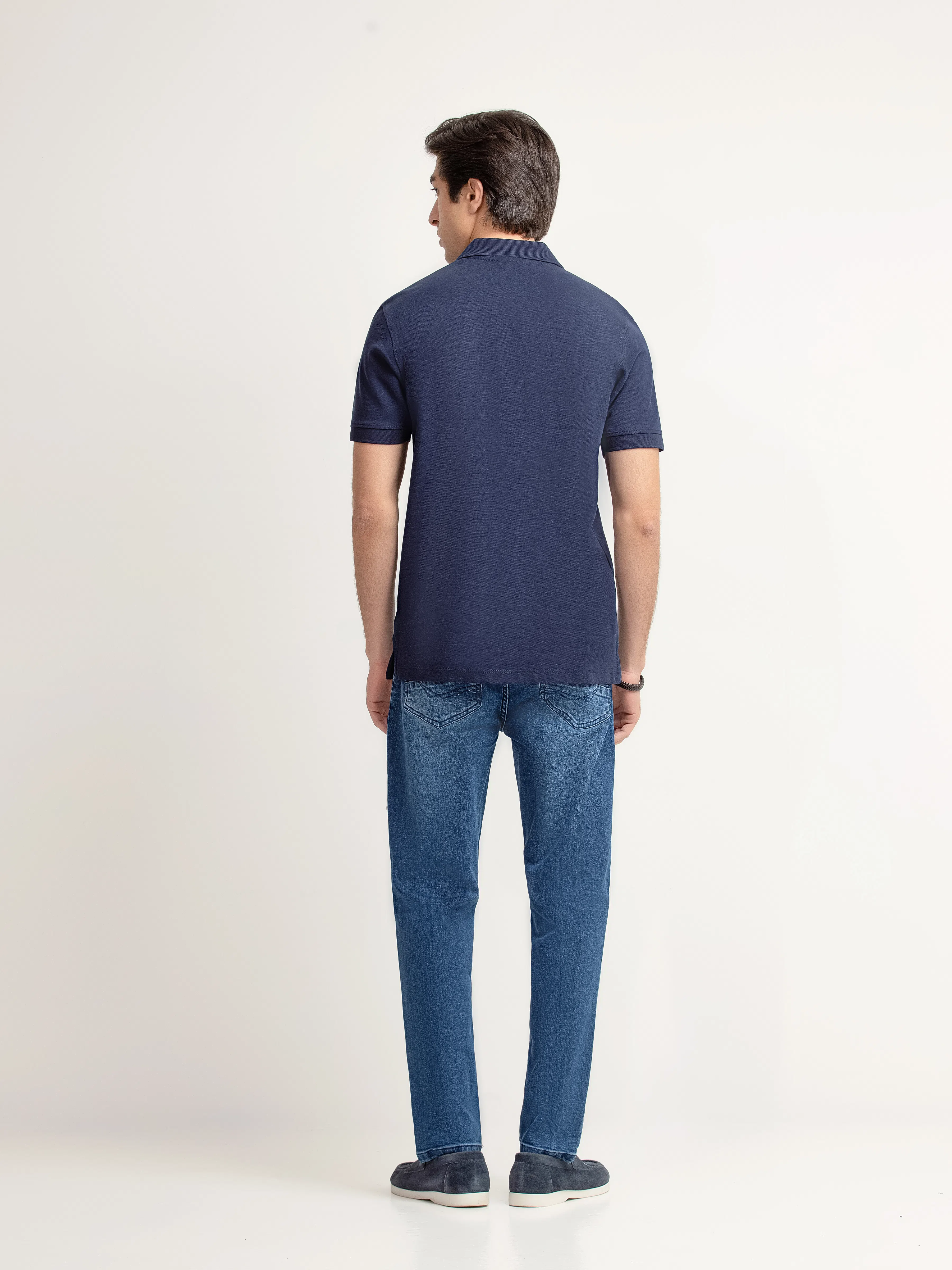 Men's Navy Polo Shirt - EMTPS6-002 - Image 5