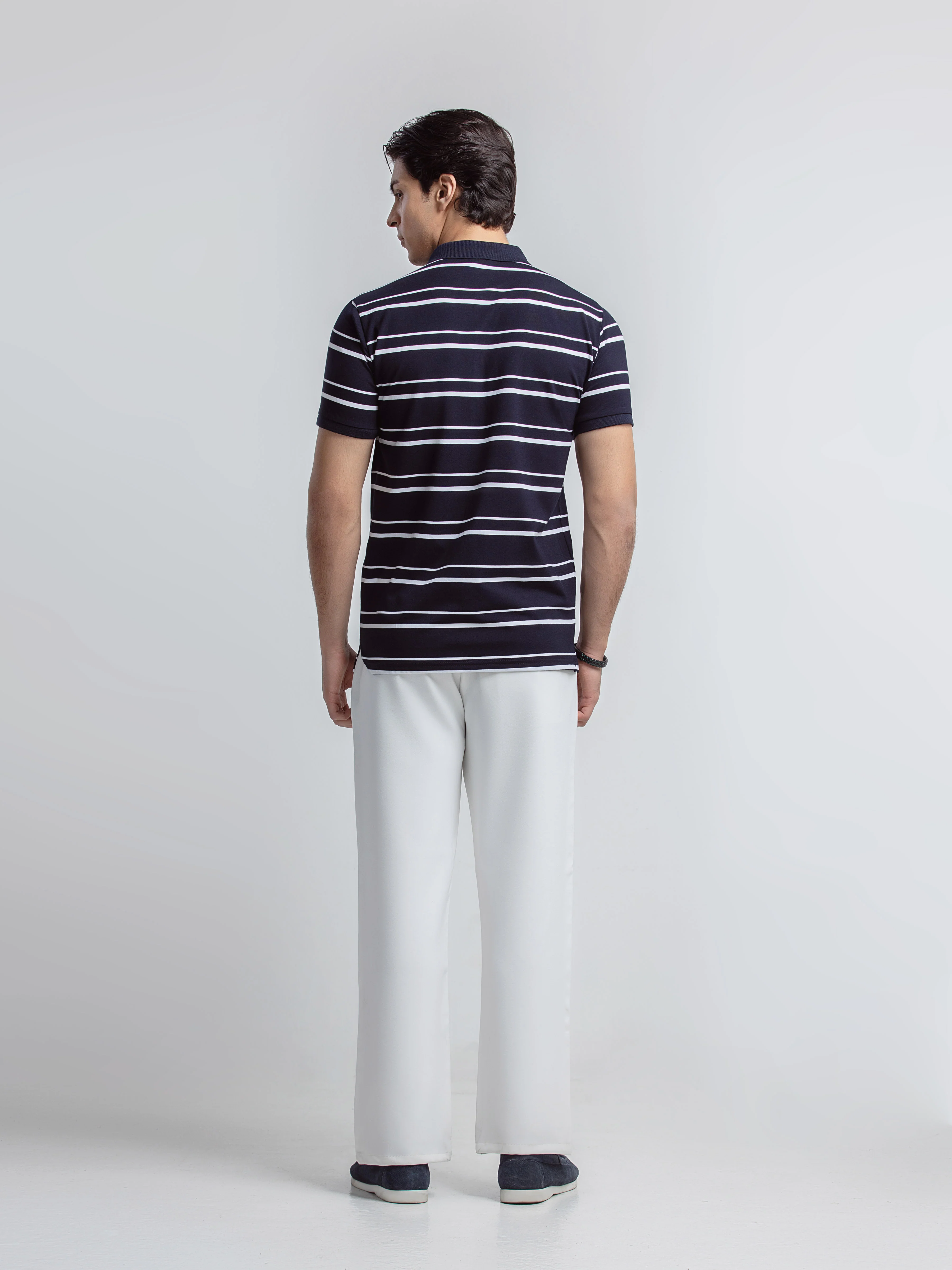 Men's Navy Polo Shirt - EMTPS6-053 - Image 5