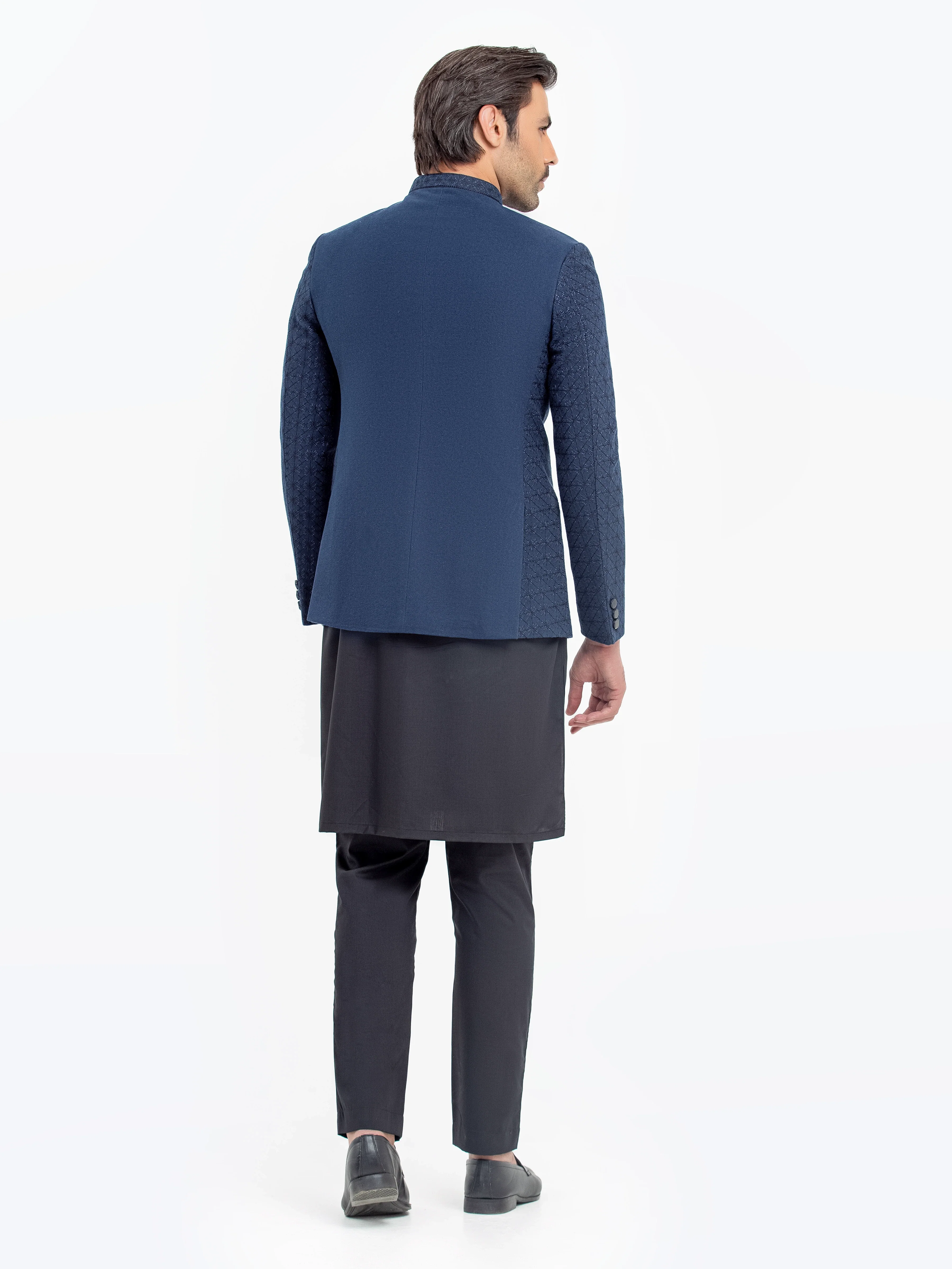 Men's Navy Prince Coat - EMTPC24-033 - Image 5
