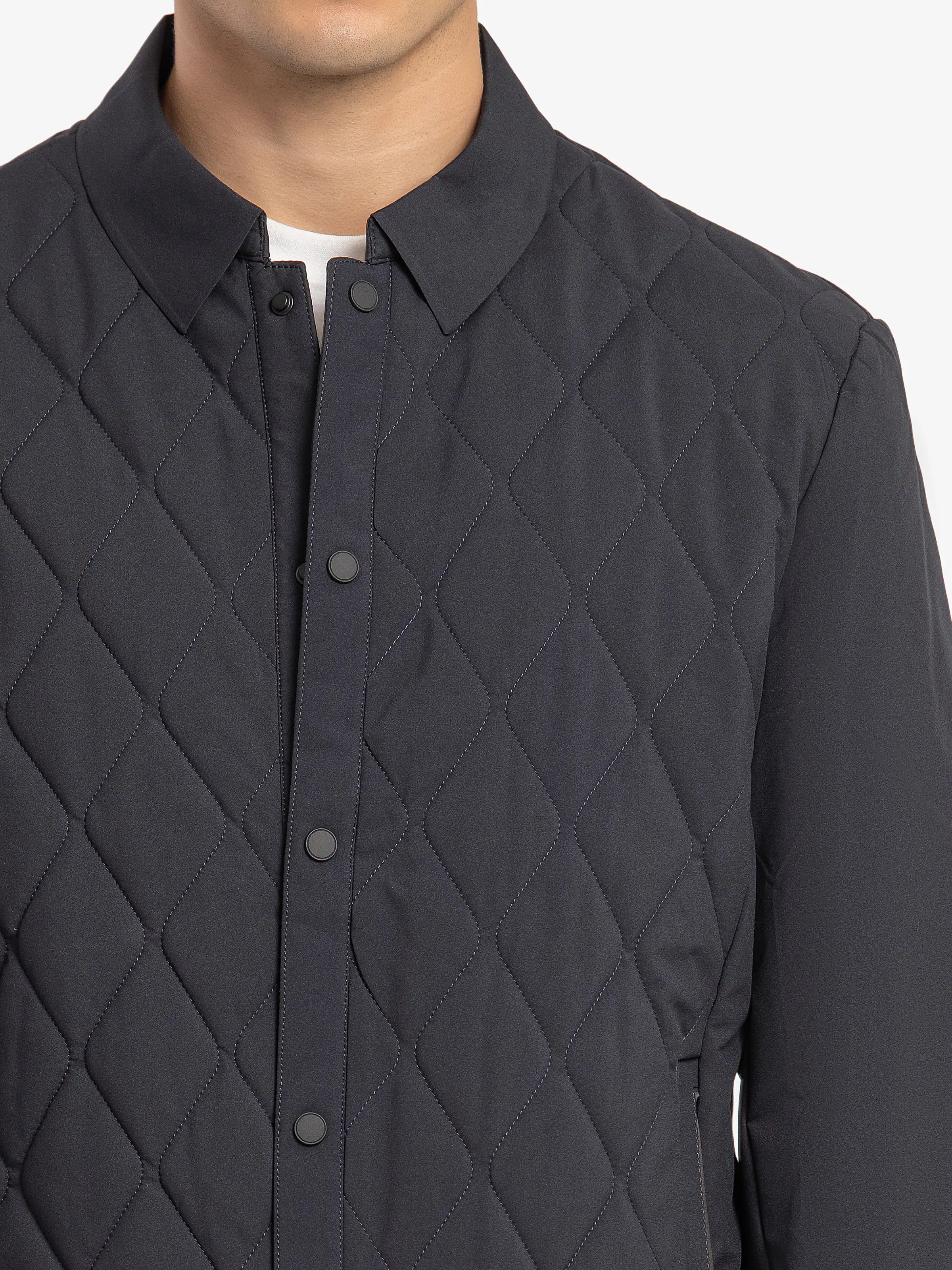 Men's Navy Shacket - EMTJS5-002 - Image 3