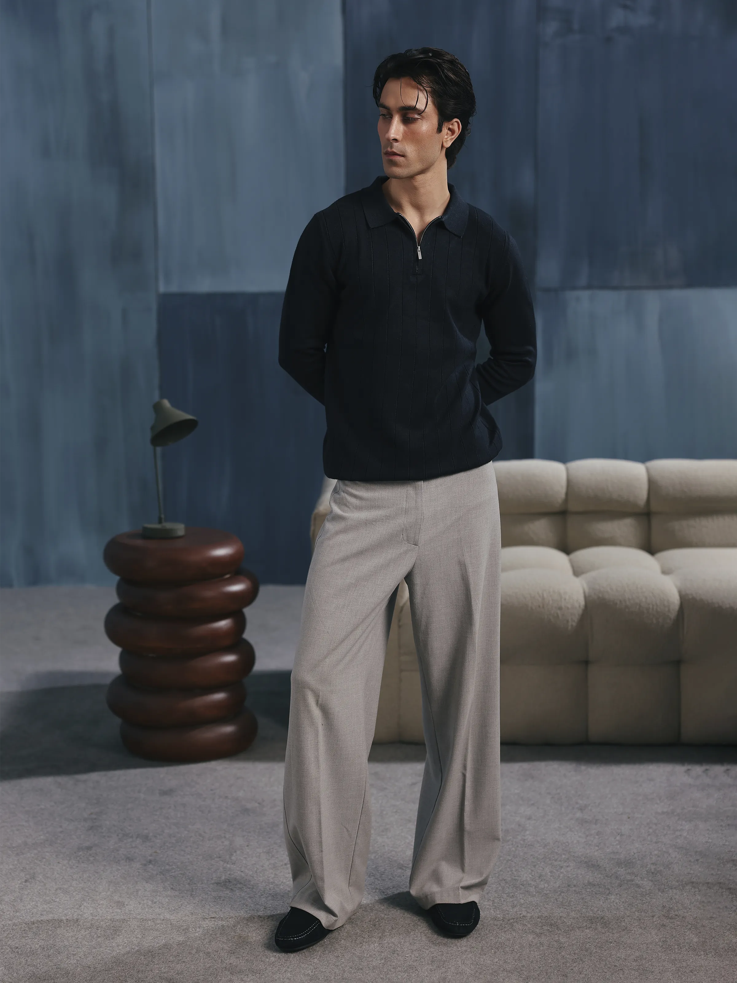 Men's Navy Sweater - EMTSWT5-028 - Image 2