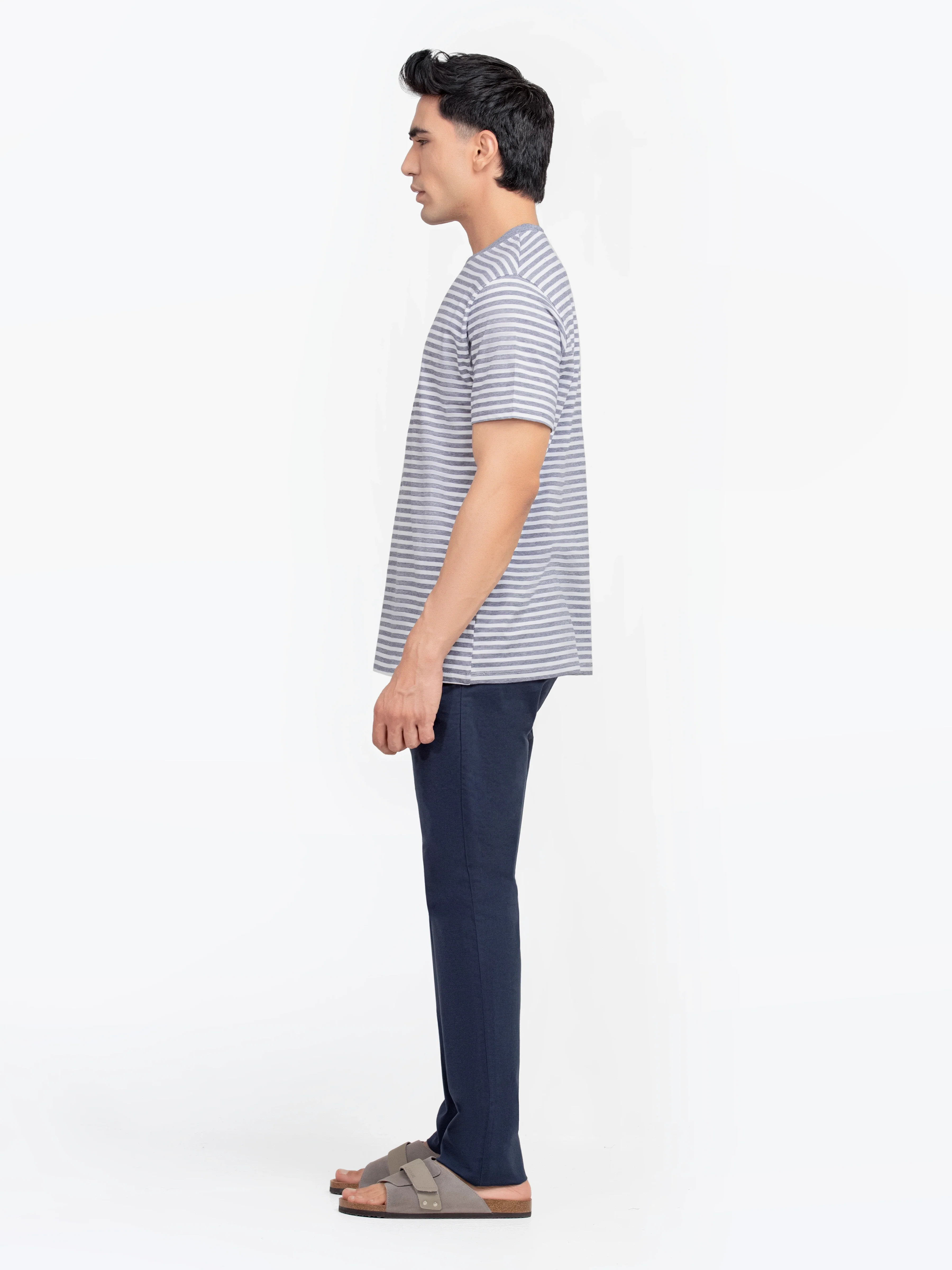 Men's Navy & White Graphic Tee - EMTGT5-030 - Image 4