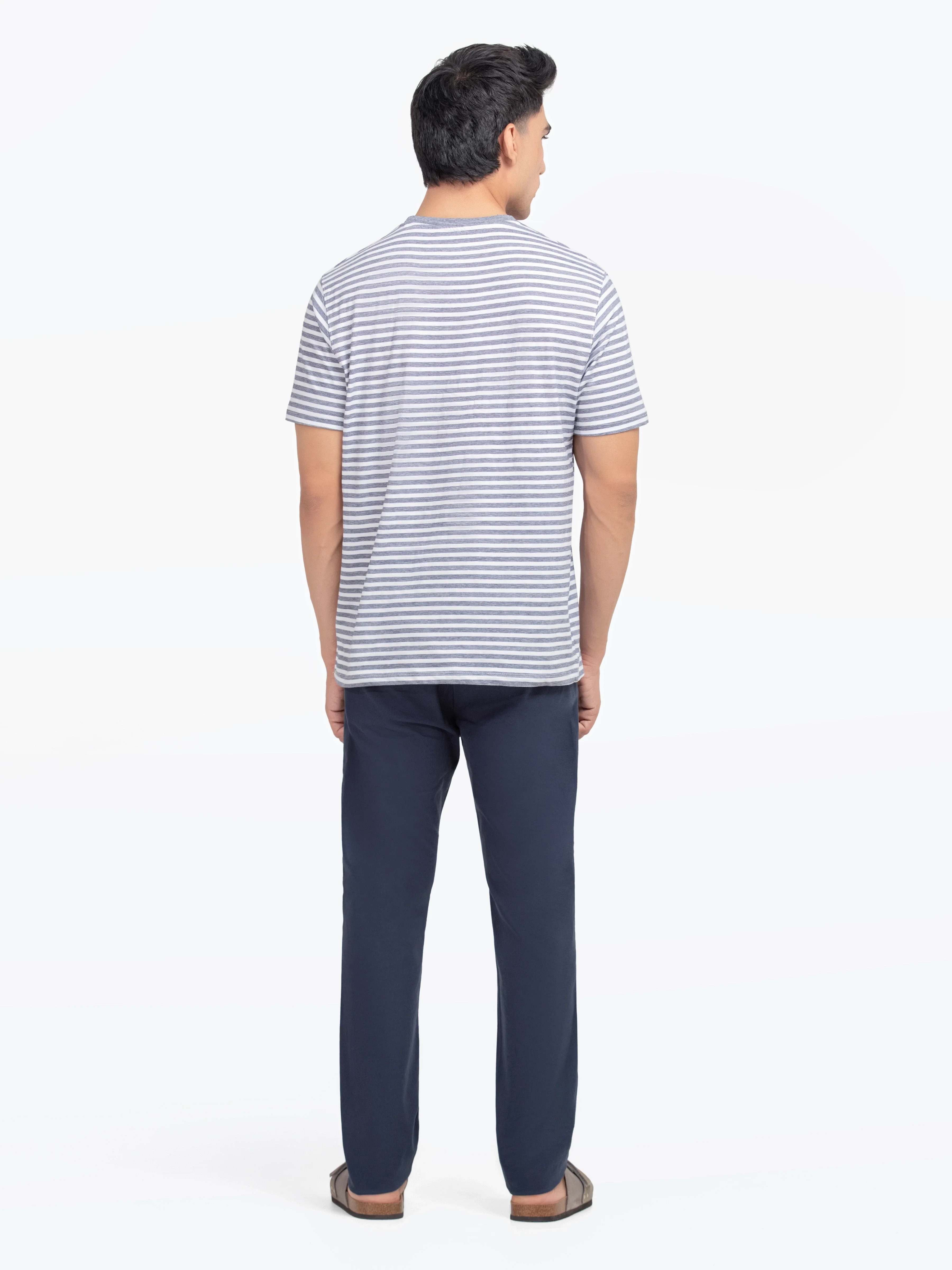 Men's Navy & White Graphic Tee - EMTGT5-030 - Image 5