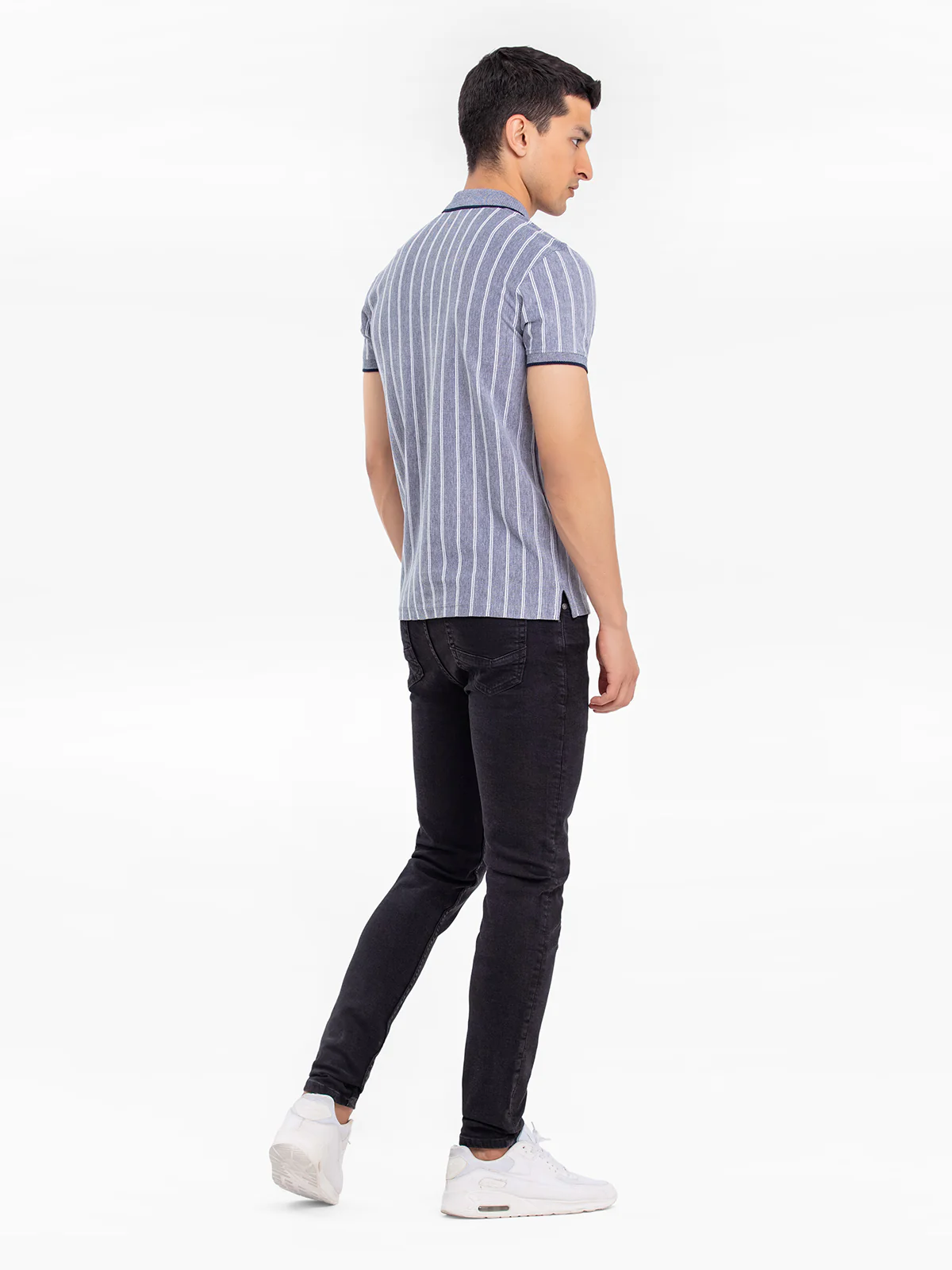 Men's Navy & White Polo Shirt - EMTPS24-017 - Image 4