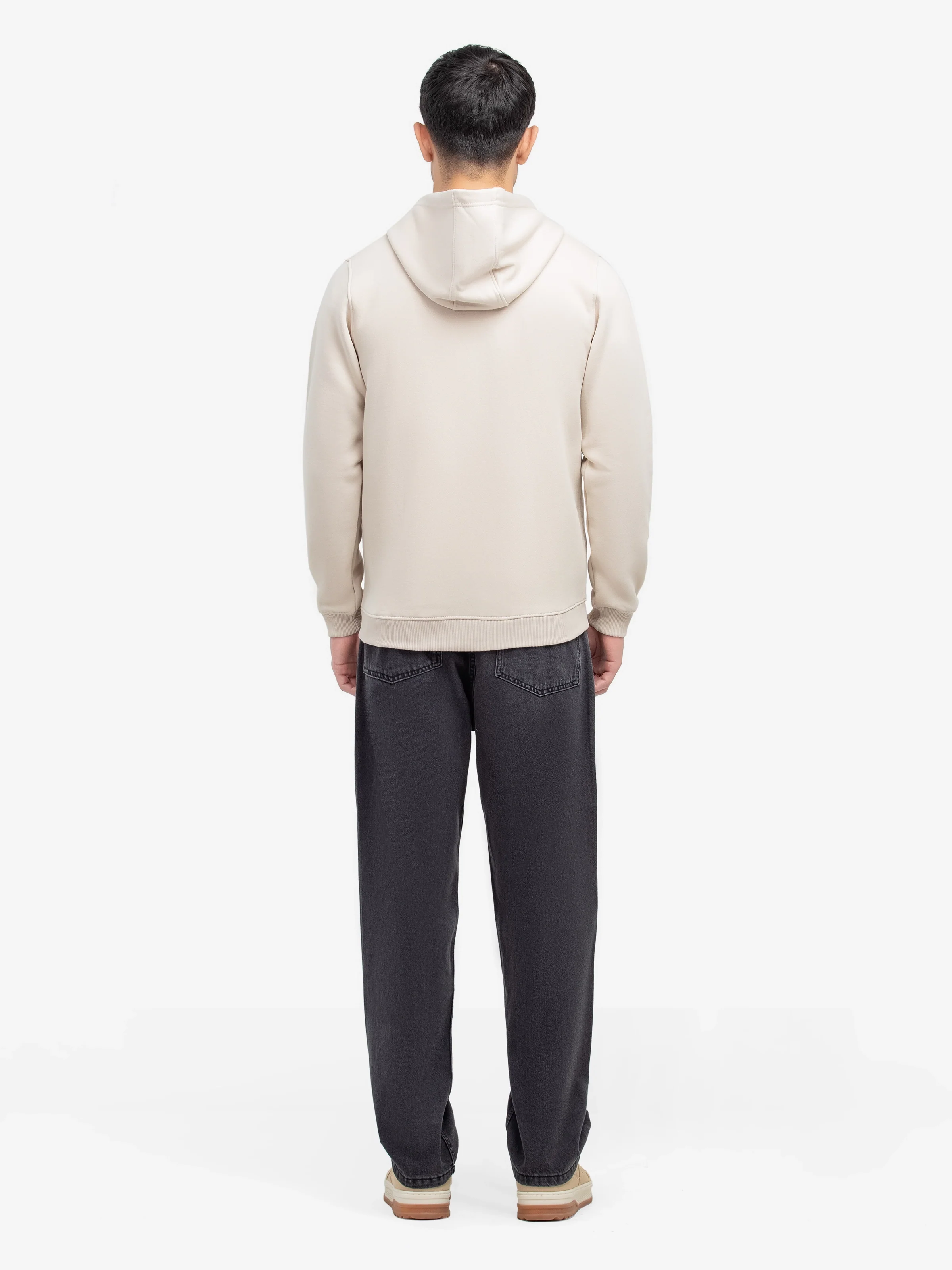 Men's Oatmeal Hoodie - EMTH24-010 - Image 5