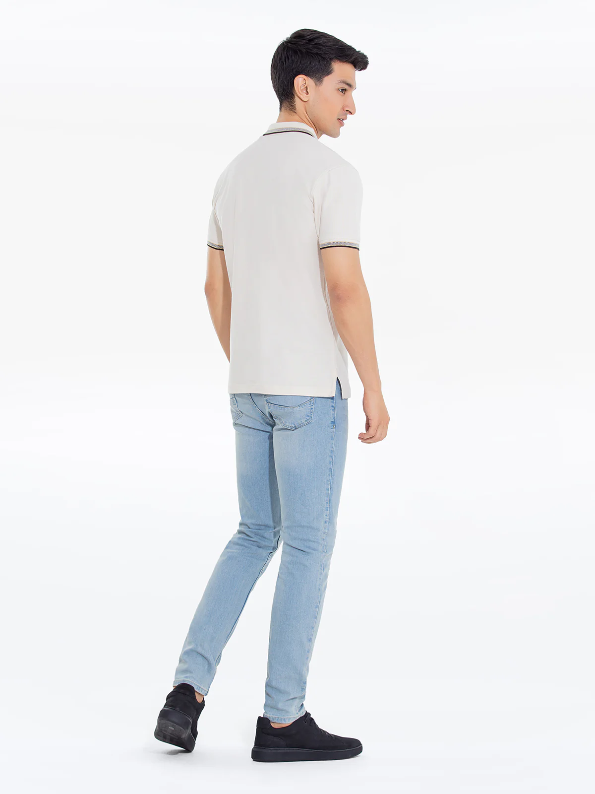 Men's Oatmeal Polo Shirt - EMTPS24-030 - Image 4