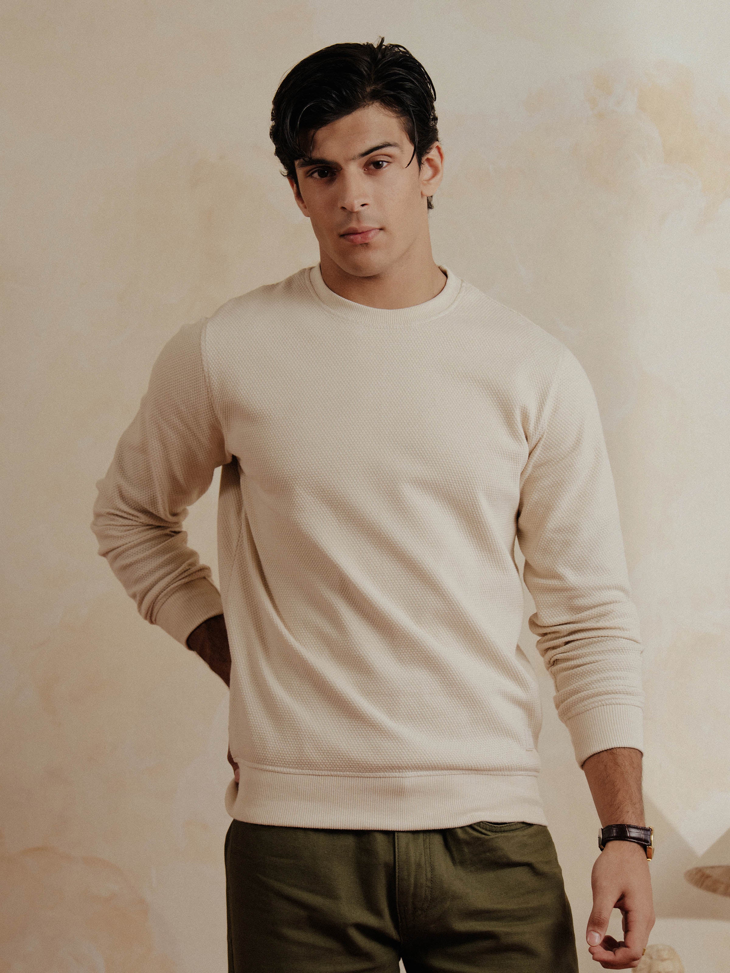 Men's Oatmeal Sweatshirt - EMTSS5-009