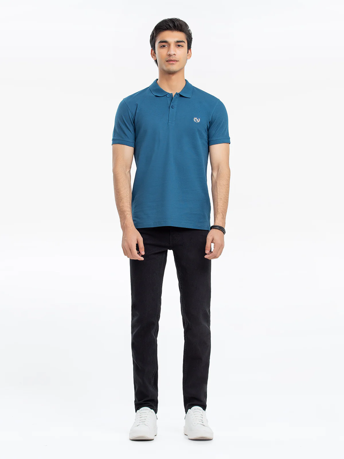 Men's Ocean Blue Polo Shirt - EMTPS24-038 - Image 2
