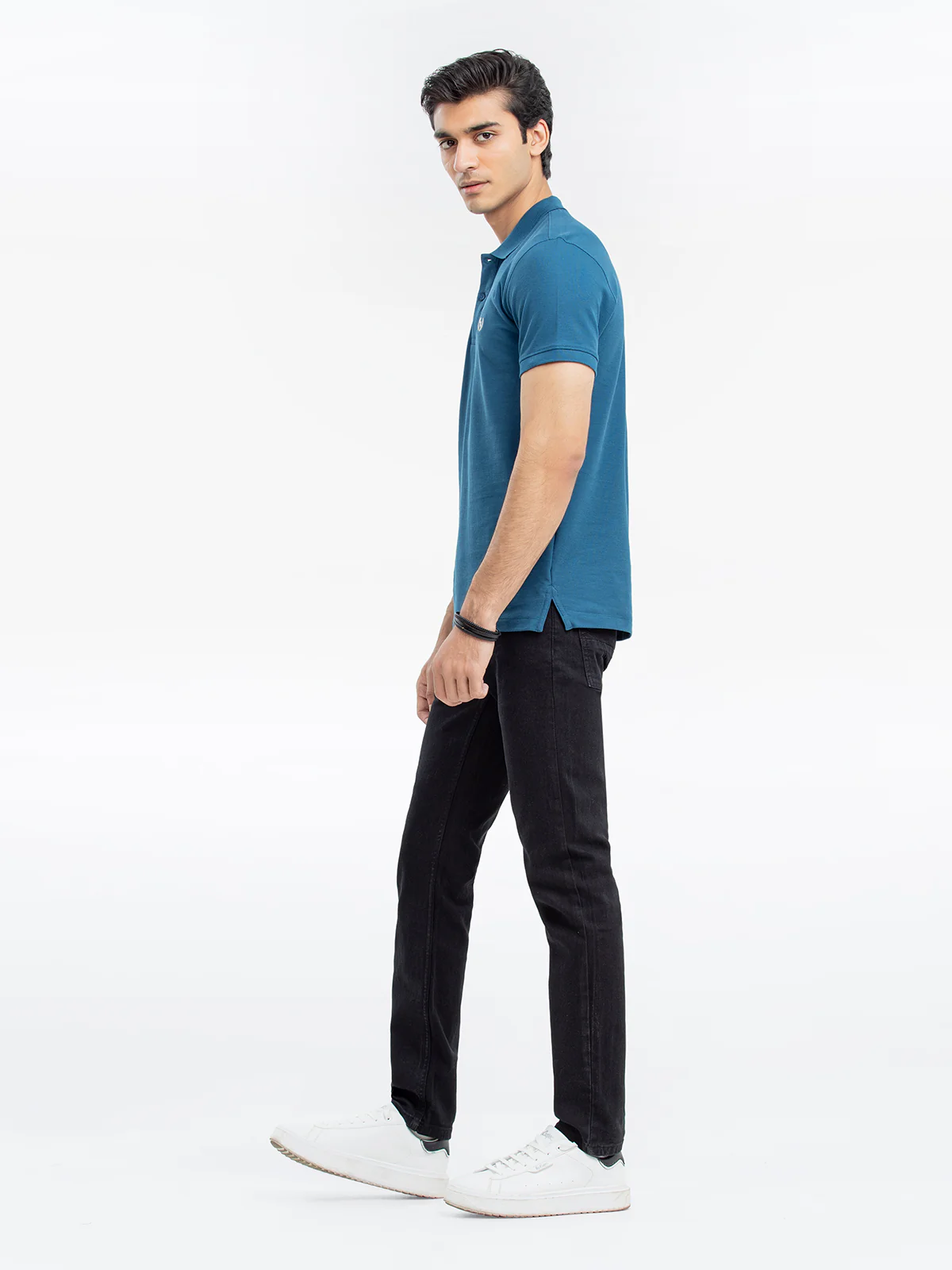 Men's Ocean Blue Polo Shirt - EMTPS24-038 - Image 4