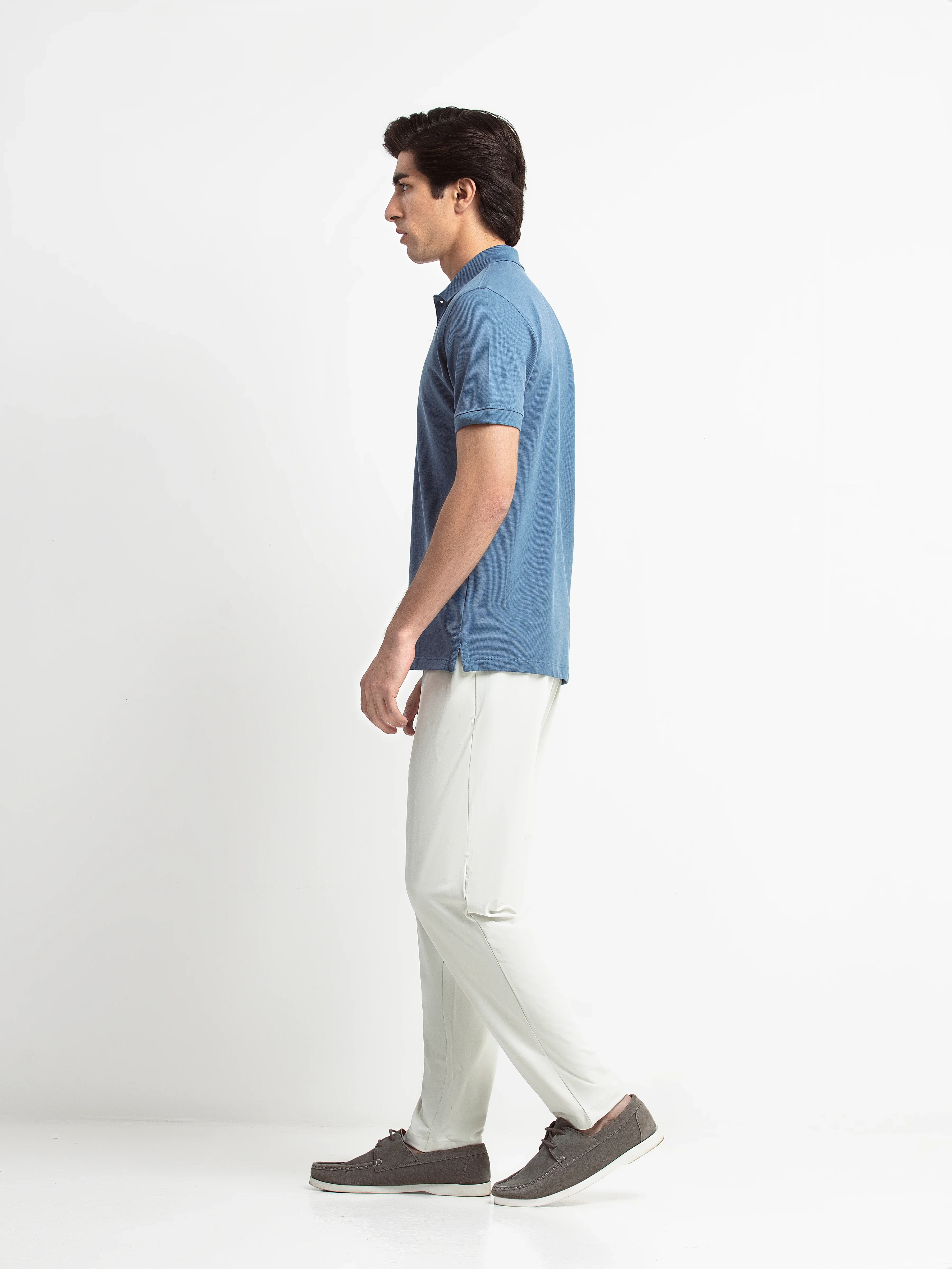 Men's Ocean Blue Polo Shirt - EMTPS6-010 - Image 5