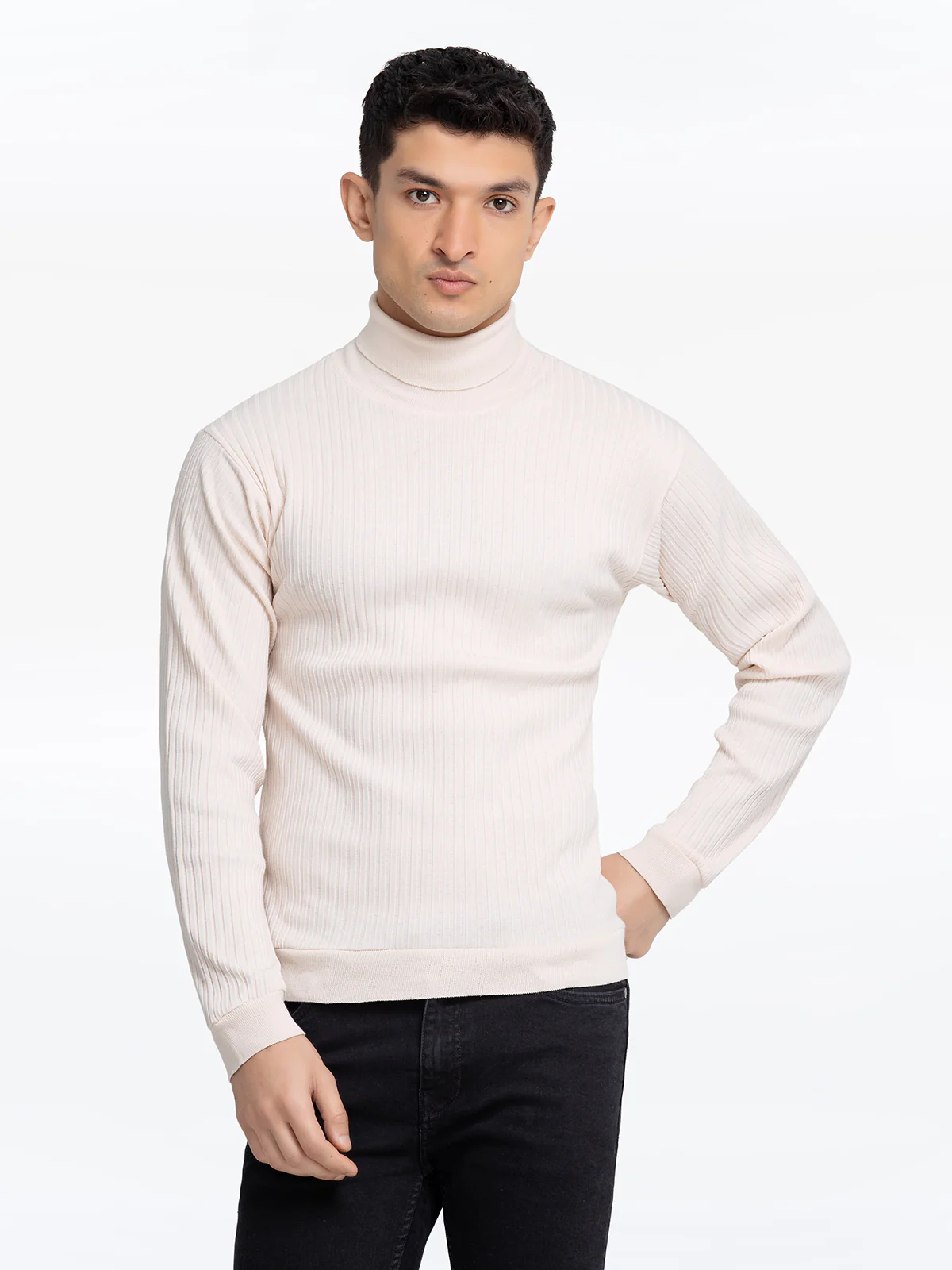 Men's Off White High Neck - EMTTF23-005 - Image 4