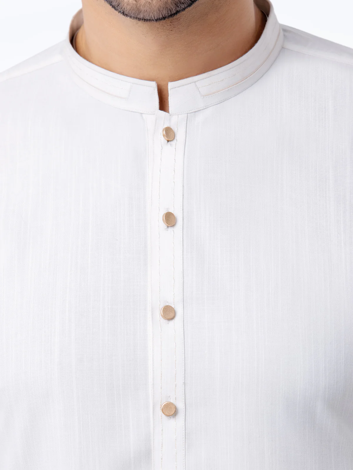 Men's Off White Kurta Pajama - EMTKPT24-007 - Image 3