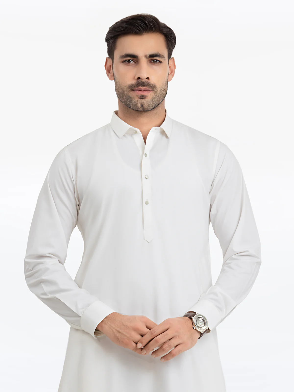 Men's Off White Kurta Pajama - EMTKPT24-038 - Image 2