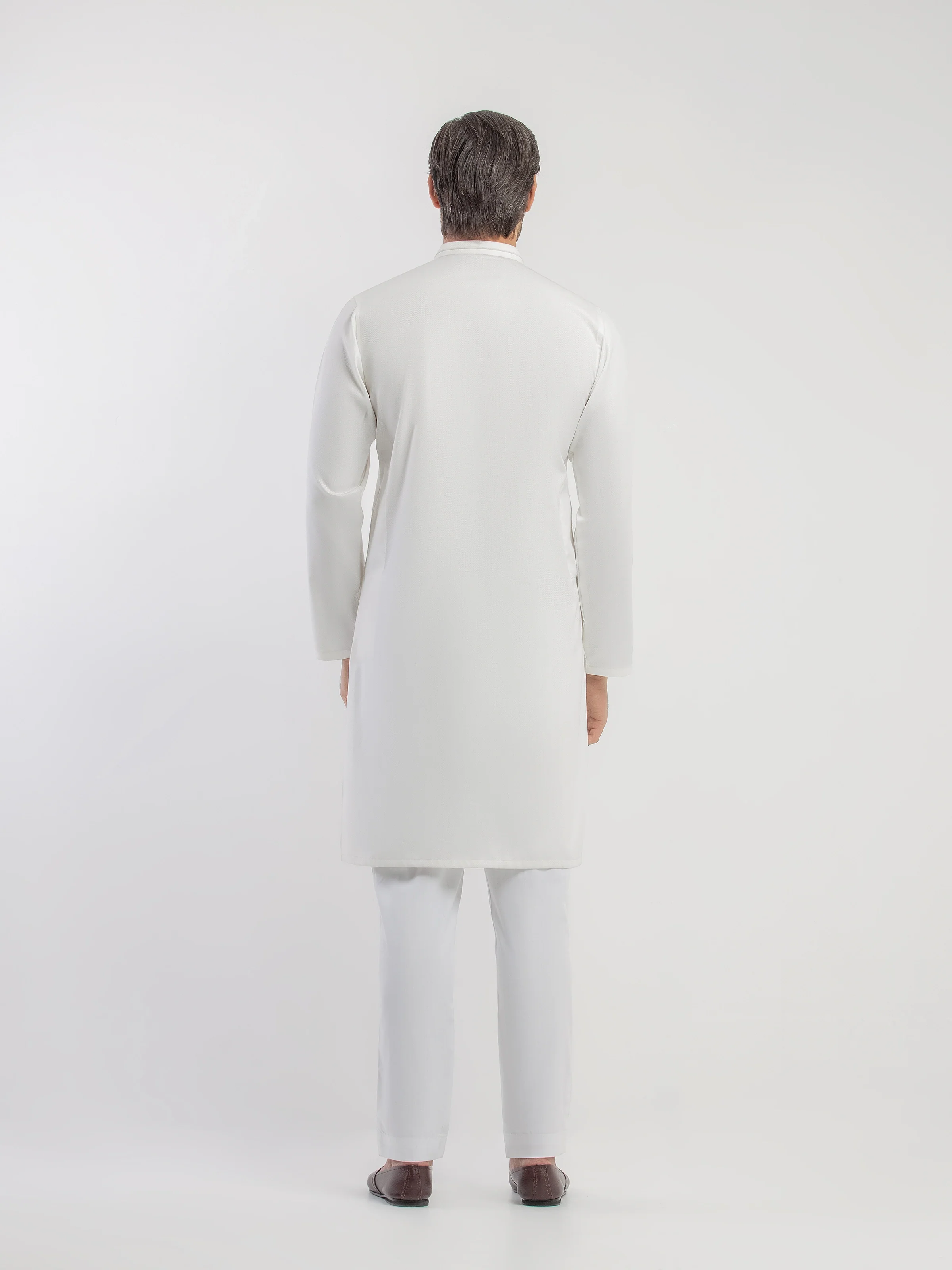 Men's Off White Kurta Pajama - EMTKPT5-100 - Image 5