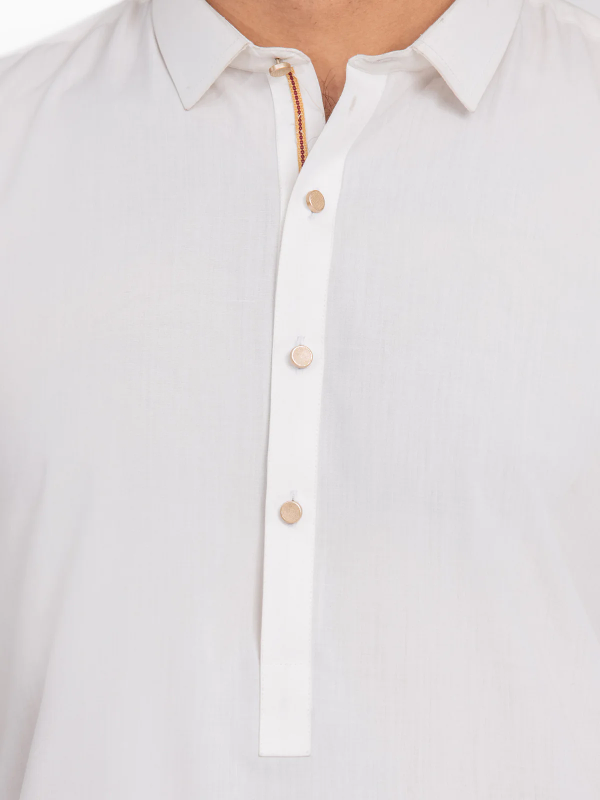 Men's Off White Shalwar Kameez - EMTKST24-99421 - Image 4