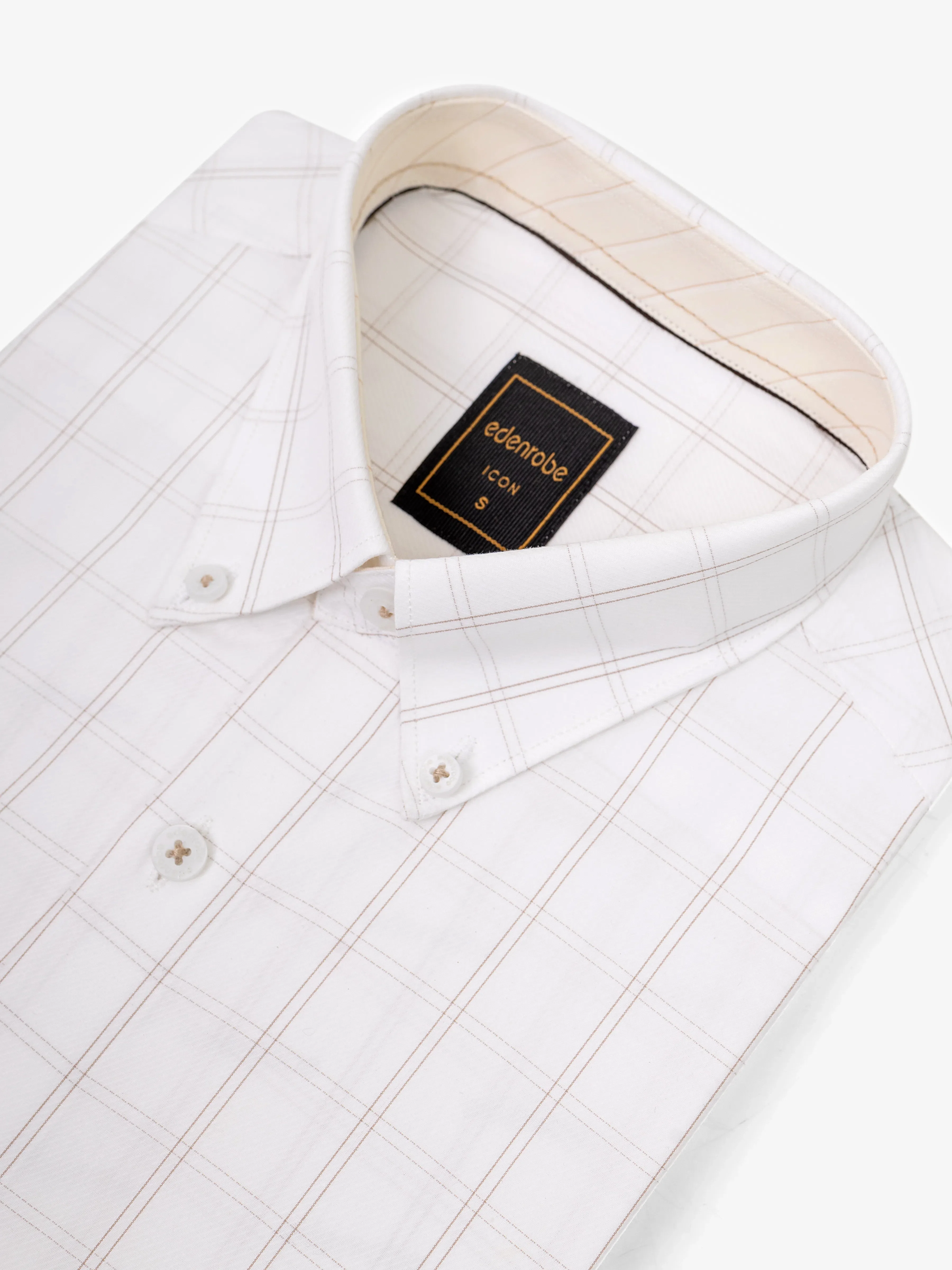 Men's Off White Shirt - EMTSI5-50807 - Image 3