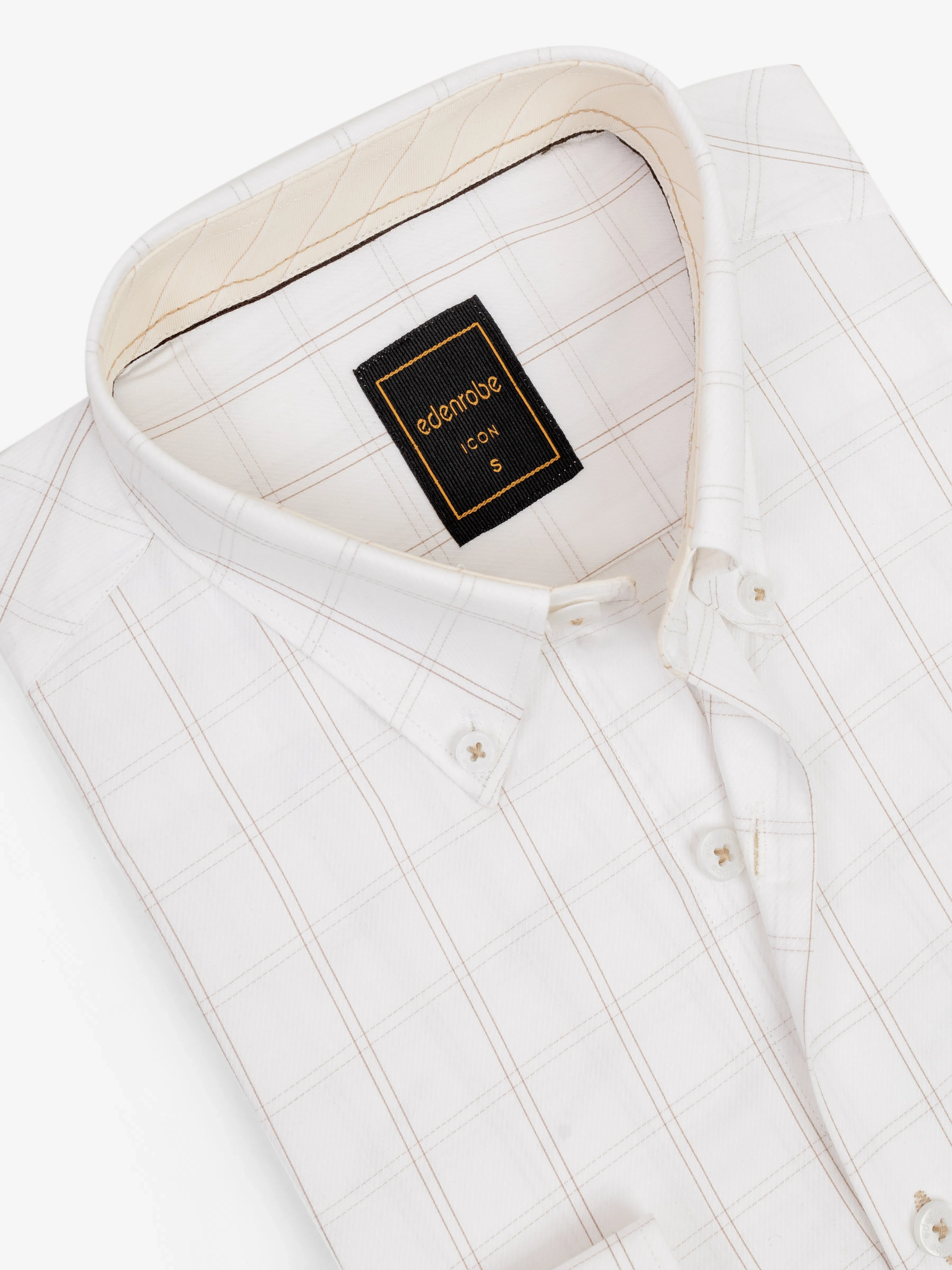 Men's Off White Shirt - EMTSI5-50807 - Image 4