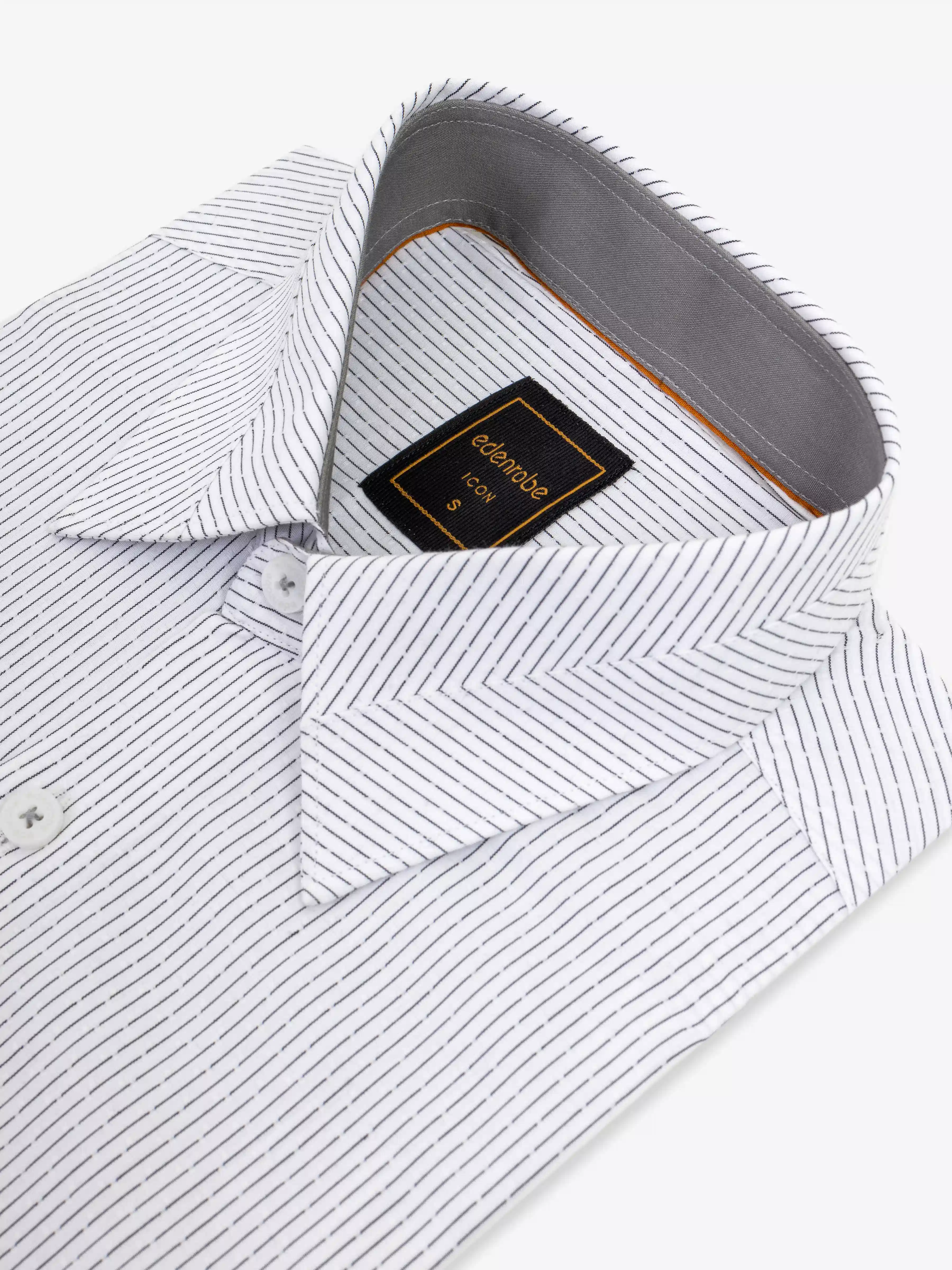 Men's Off White Shirt - EMTSI5-50830 - Image 4