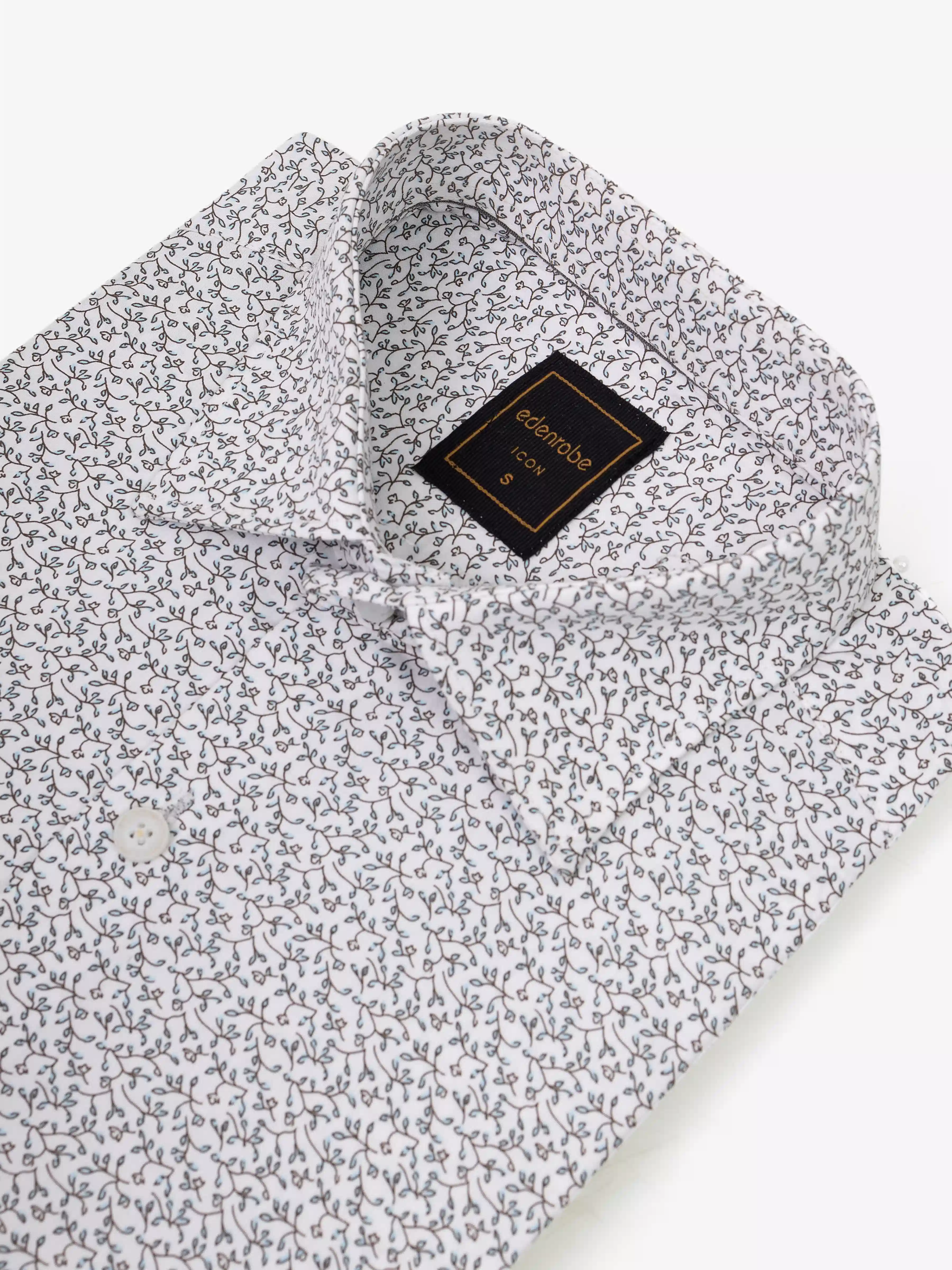 Men's Off White Shirt - EMTSI5-50841 - Image 3