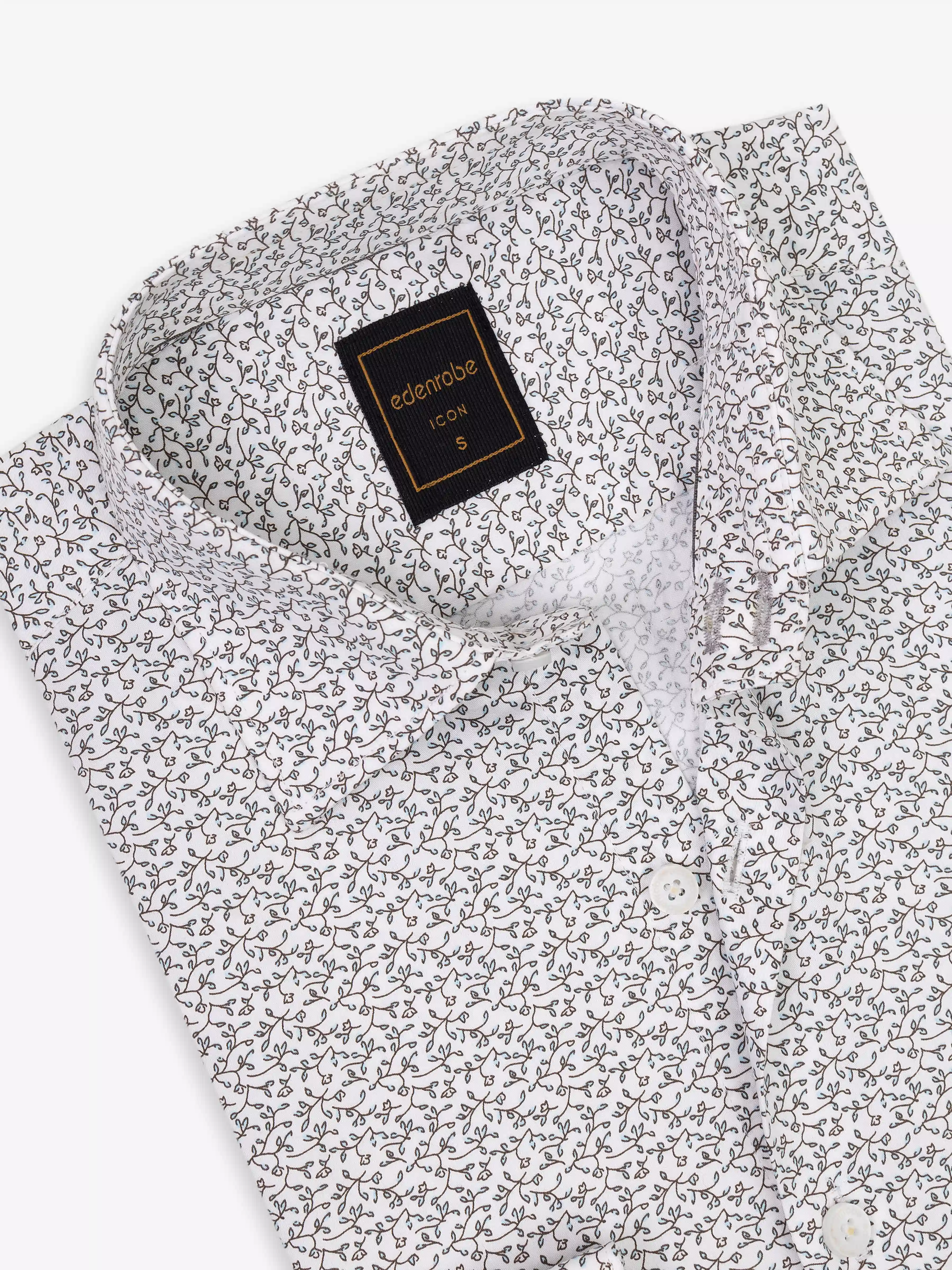 Men's Off White Shirt - EMTSI5-50841 - Image 4